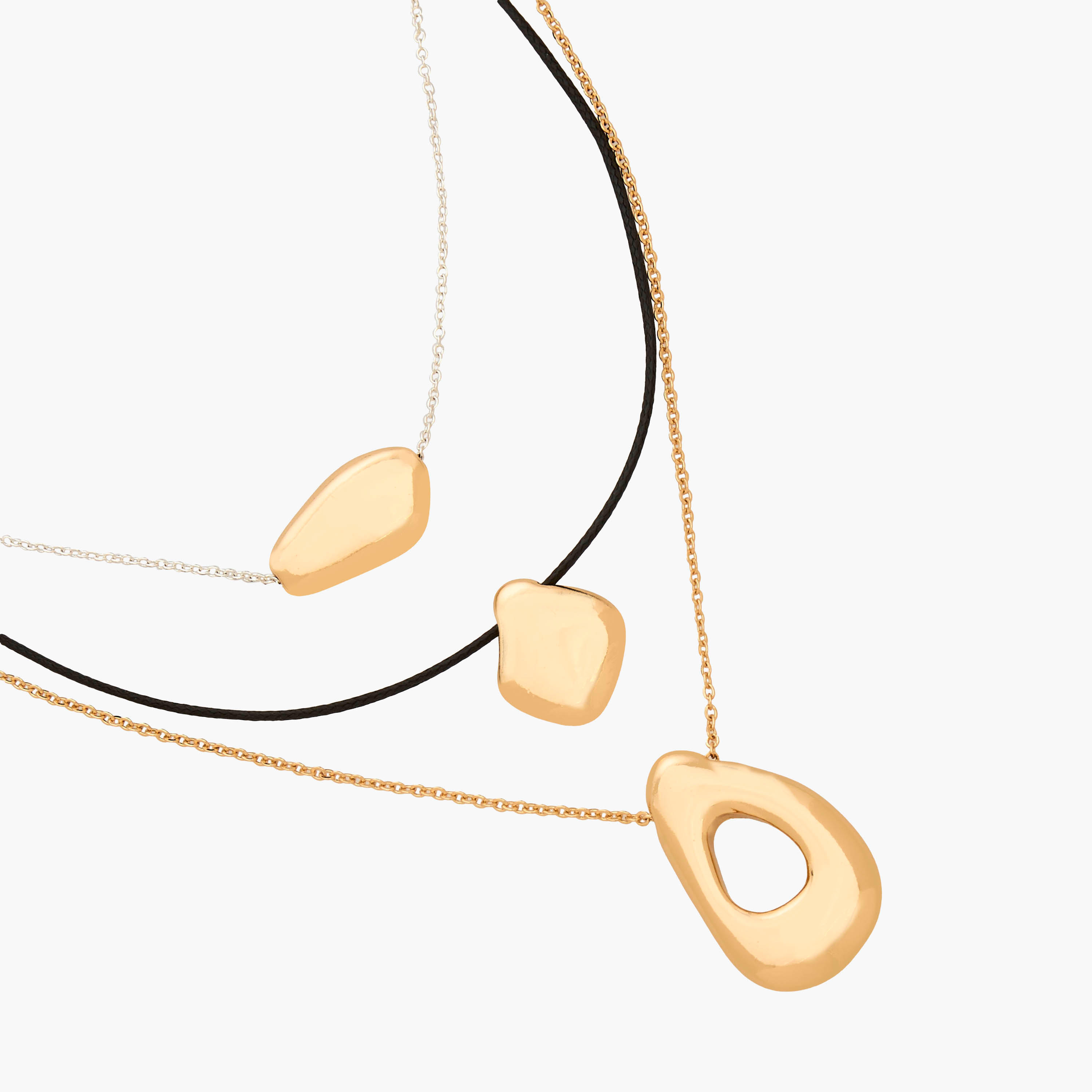Metallic 3-Layer Corded Orb Necklace-women-watchesandjewellery-jewellery-necklacesandpendants-image-4