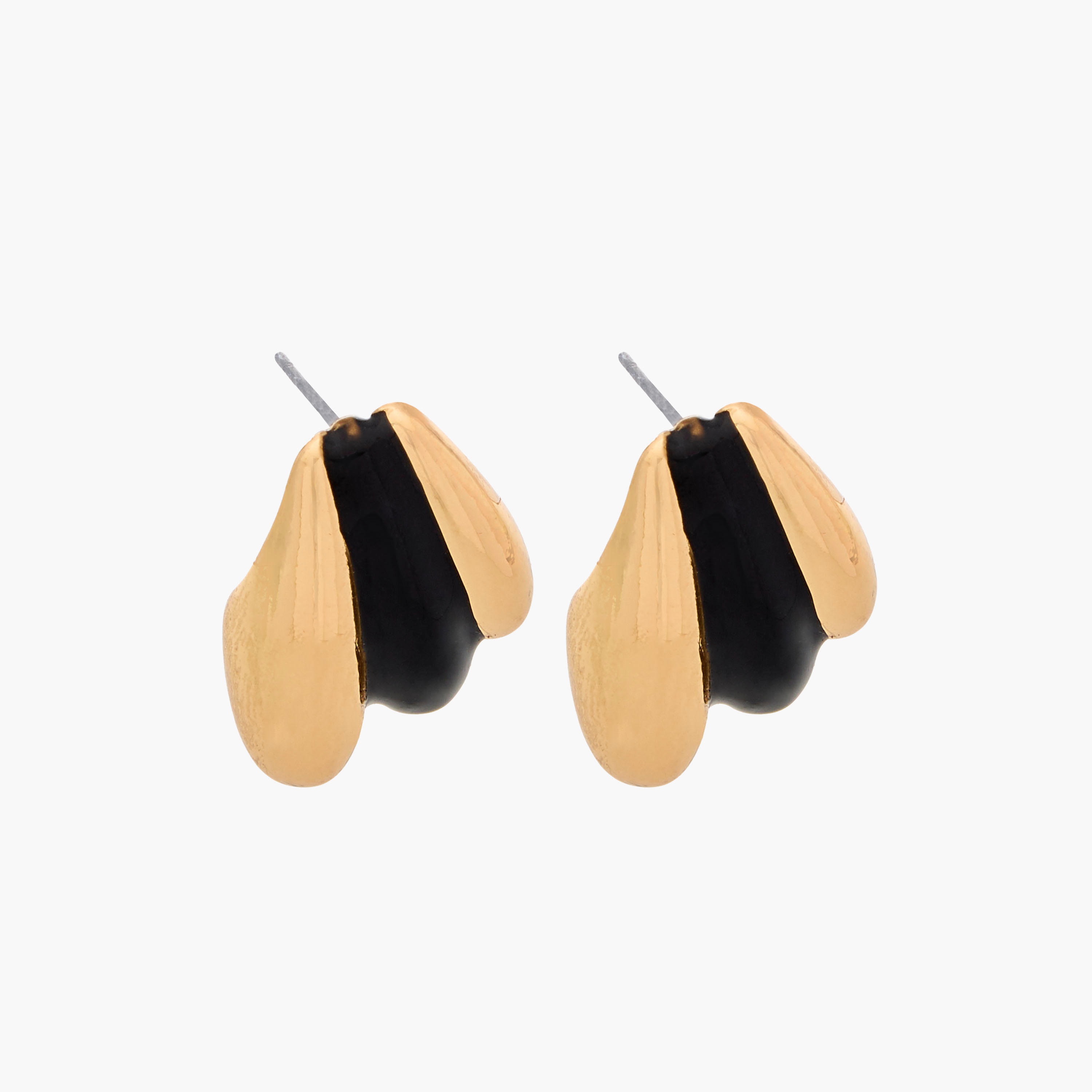 حلقان ميتالك بمكبس إغلاق خلفي-women-watchesandjewellery-jewellery-earrings-image-2