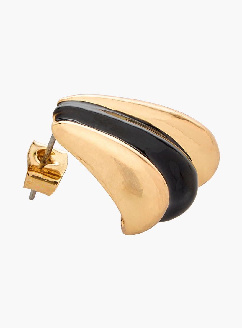 حلقان ميتالك بمكبس إغلاق خلفي-women-watchesandjewellery-jewellery-earrings-image-4