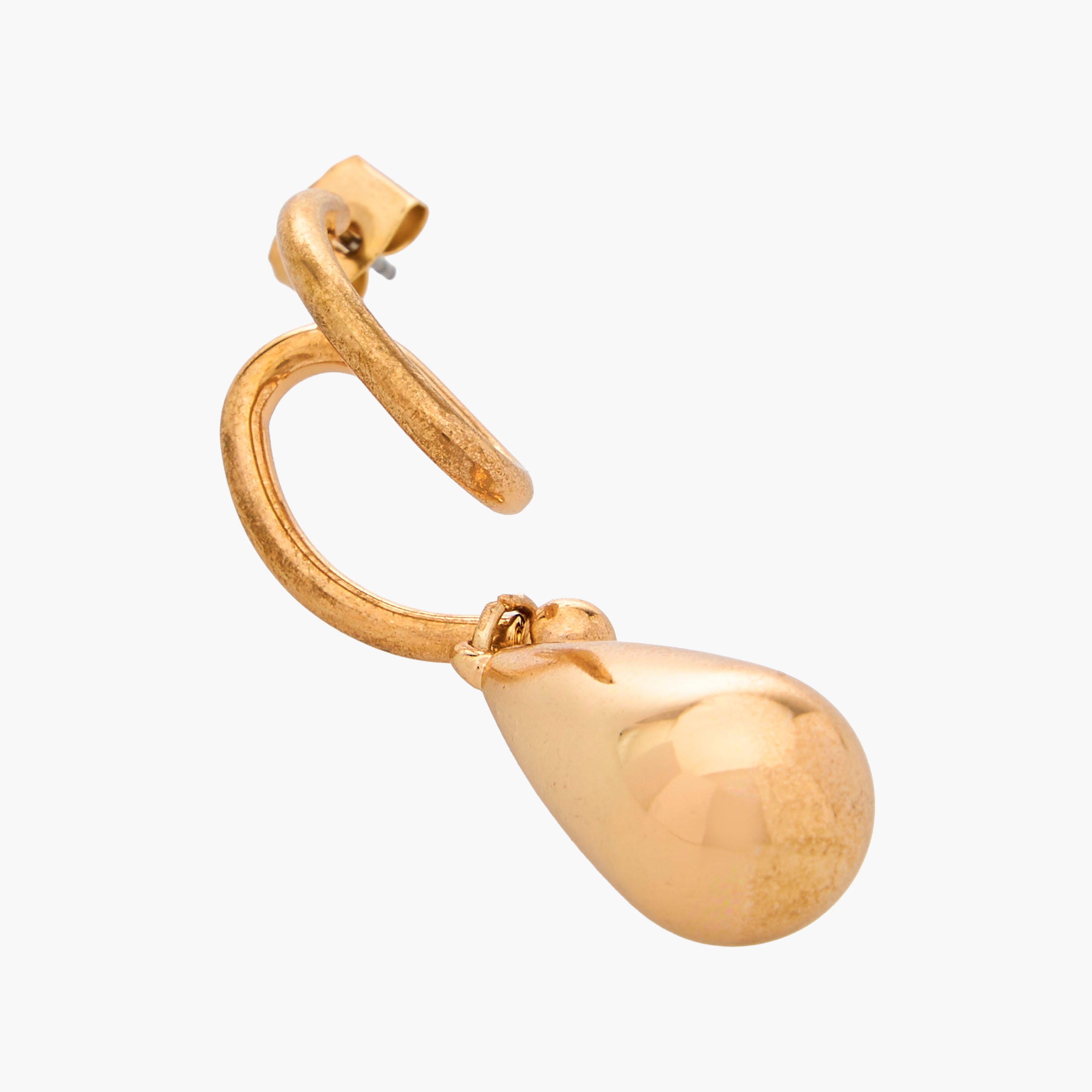 حلقان دمعة باللون الذهبي بمكبس إغلاق خلفي-women-watchesandjewellery-jewellery-earrings-image-3