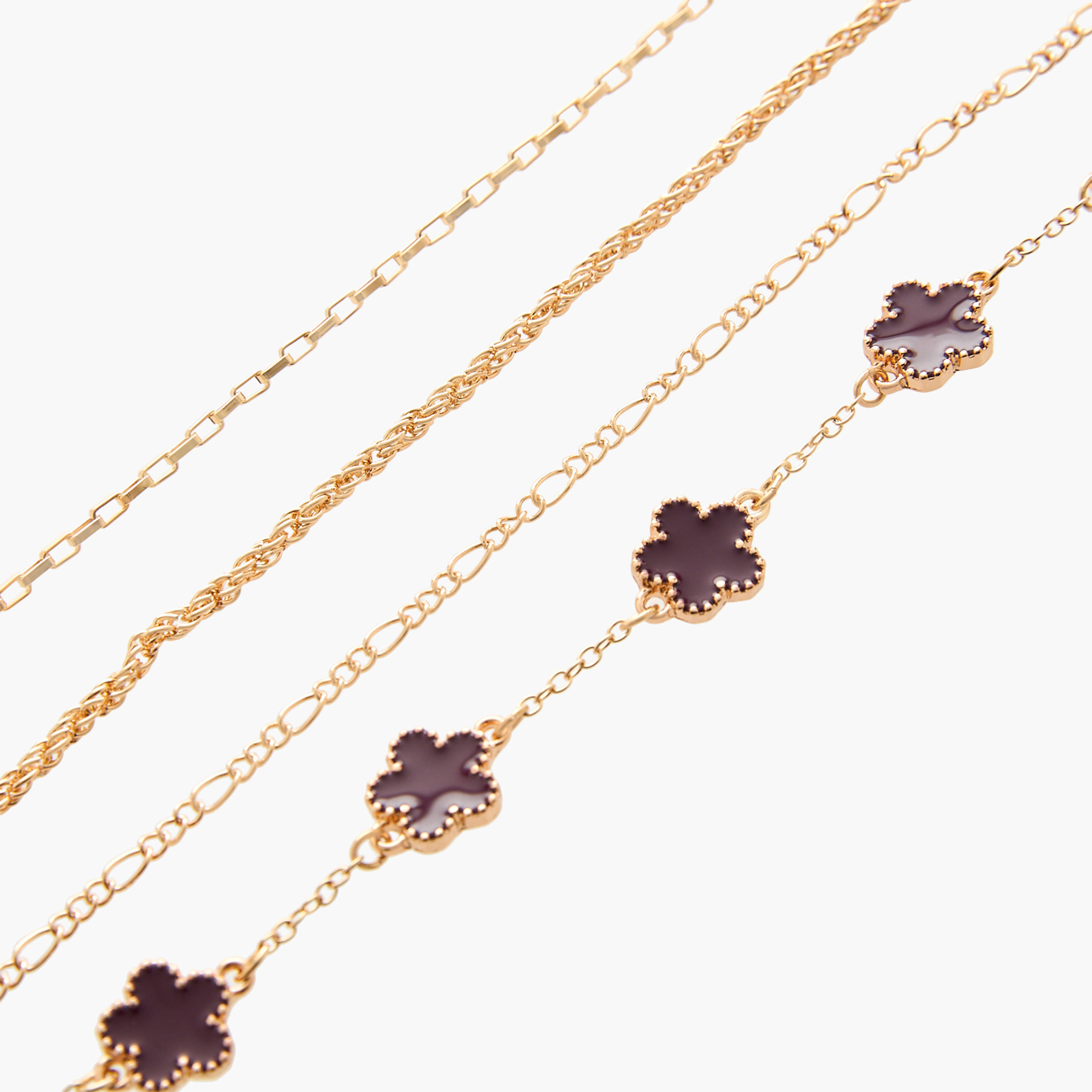 أساور مينا بلون ذهبي - عبوة 4 قطع-women-watchesandjewellery-jewellery-banglesandbracelets-image-10