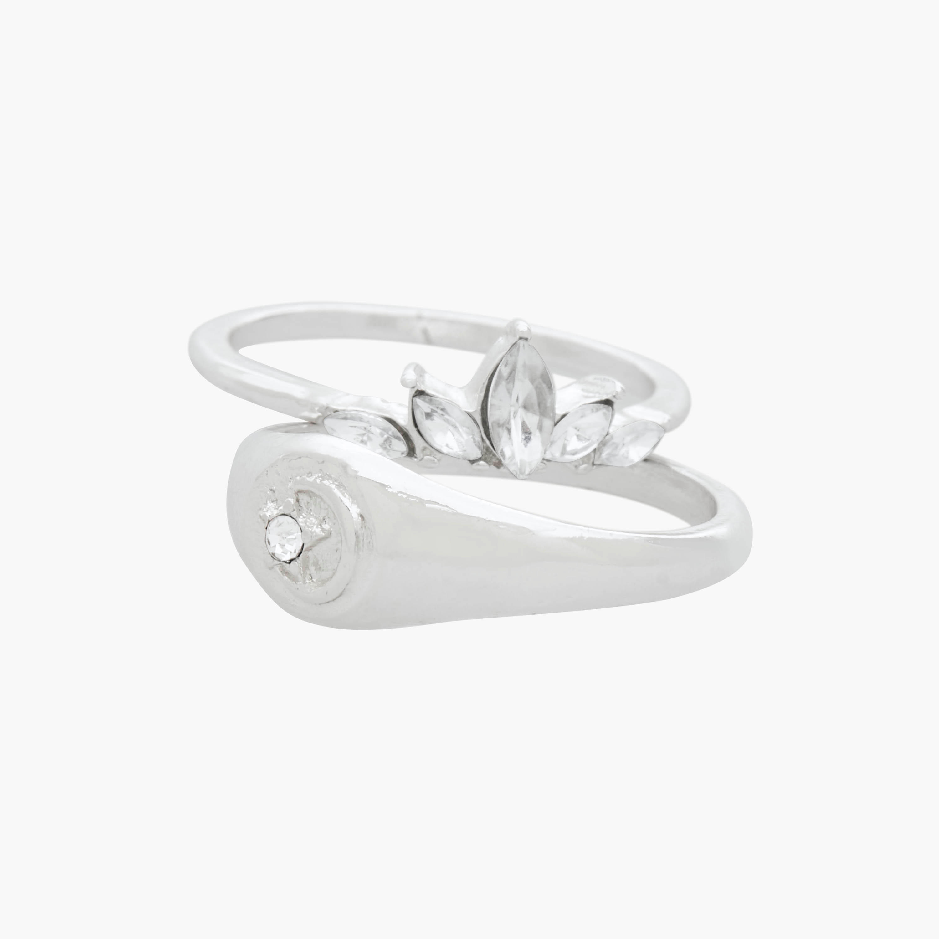 خواتم بلون فضي وتزيينات أحجار - طقم من 8 قطع-women-watchesandjewellery-jewellery-rings-image-3