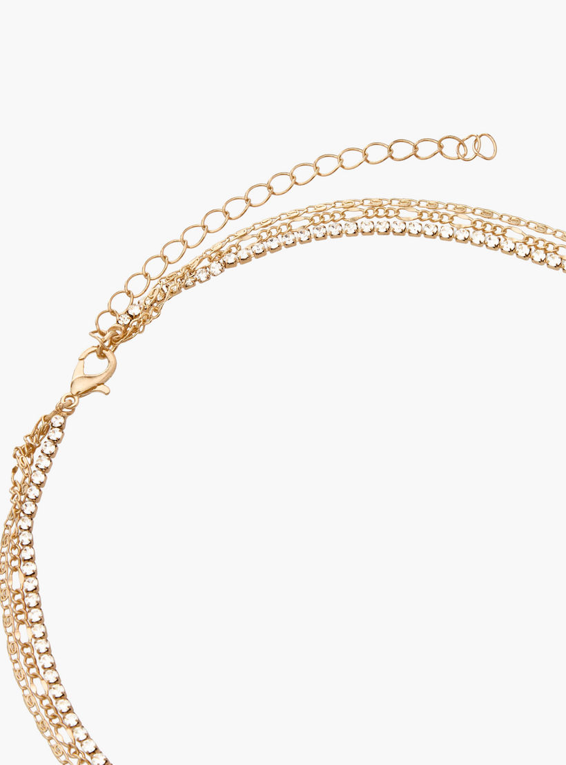 عقد ذهبي اللون بطبقات ودلايات وتزيينات-women-watchesandjewellery-jewellery-necklacesandpendants-image-5