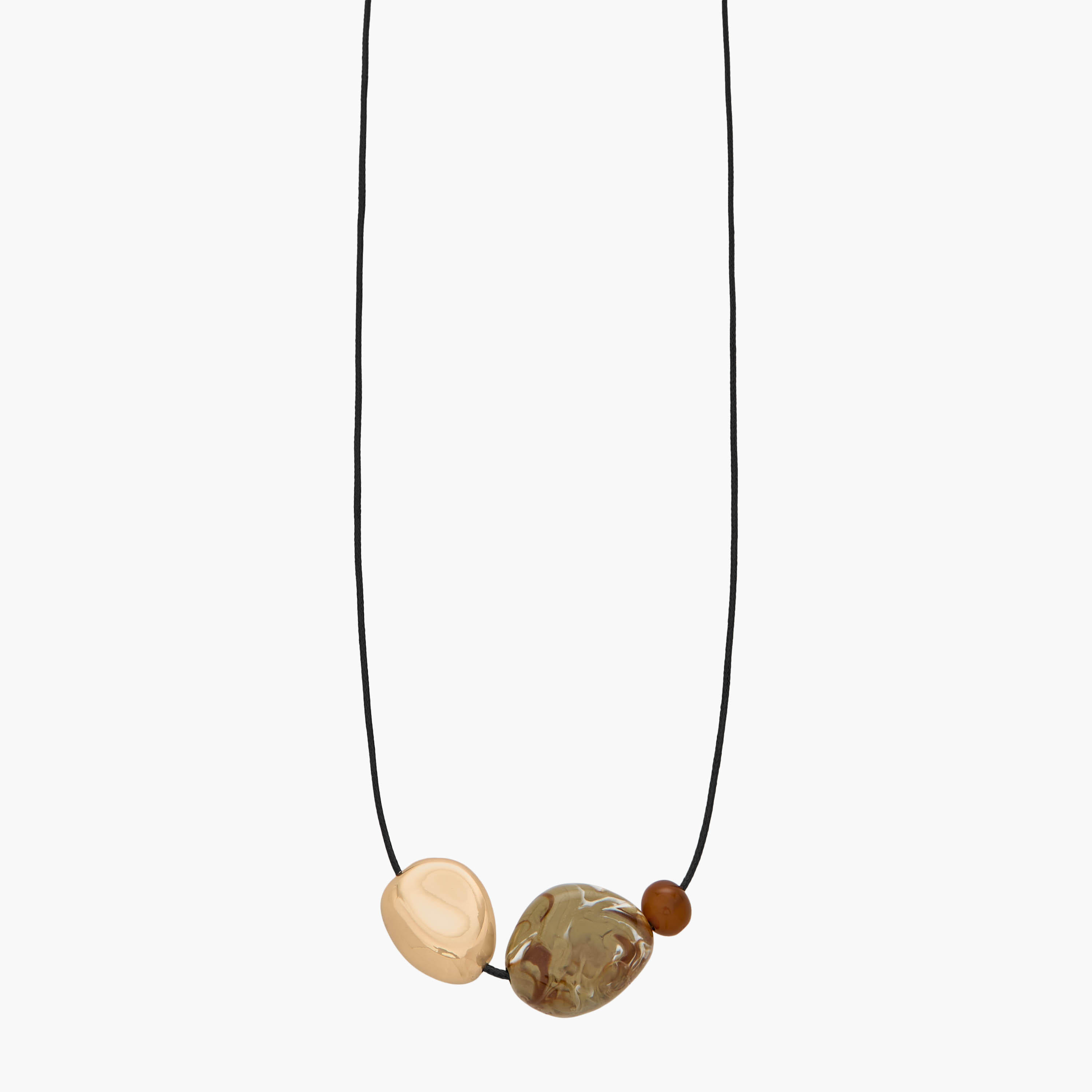 Corded Necklace with Resin Stone Pendant-women-watchesandjewellery-jewellery-necklacesandpendants-image-1