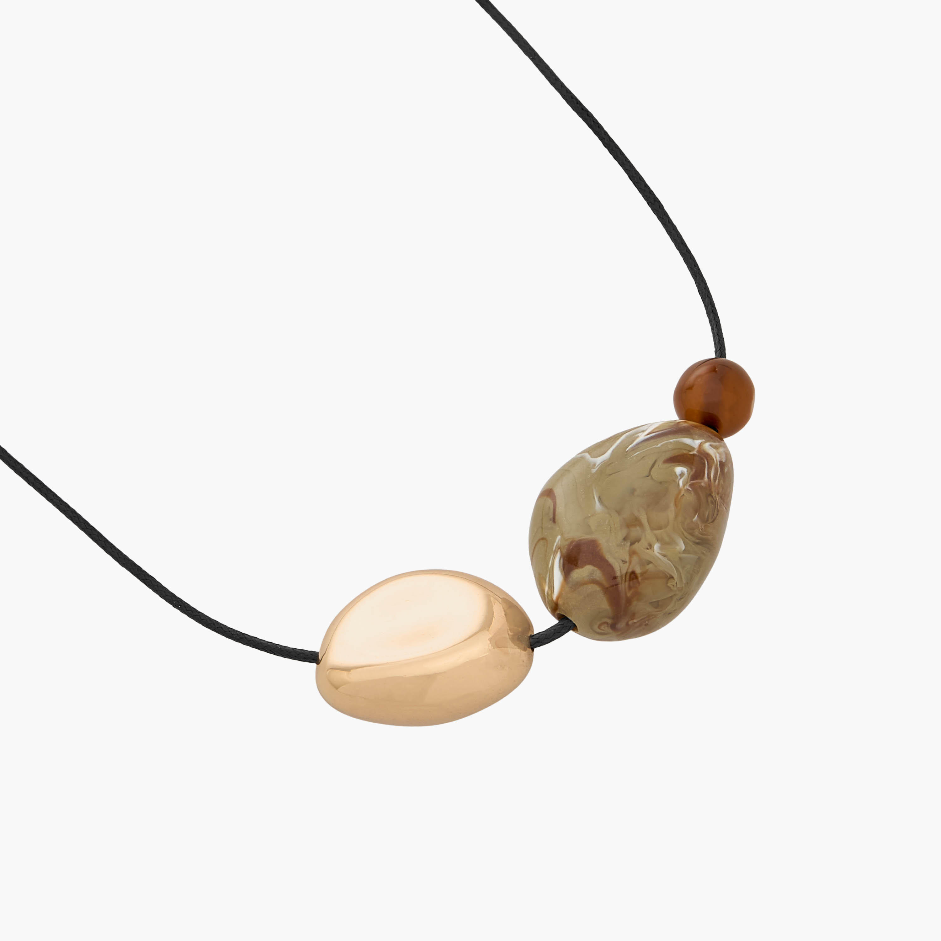 Corded Necklace with Resin Stone Pendant-women-watchesandjewellery-jewellery-necklacesandpendants-image-3