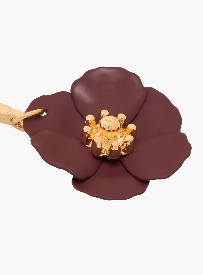 حلق ميتاليك متدلي بتصميم زهرة ومكبس إغلاق خلفي من جلو-women-watchesandjewellery-jewellery-earrings-image-4
