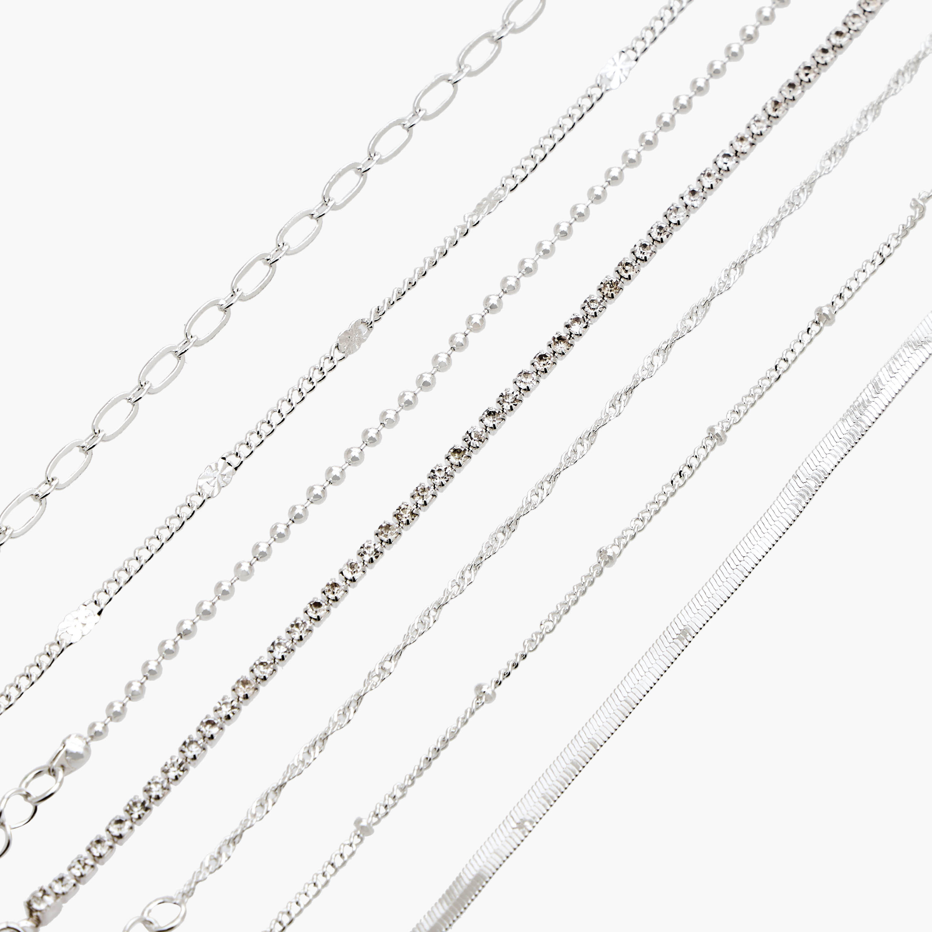 طقم أساور ميتاليك مزينة 7 قطع من جلو-women-watchesandjewellery-jewellery-banglesandbracelets-image-17