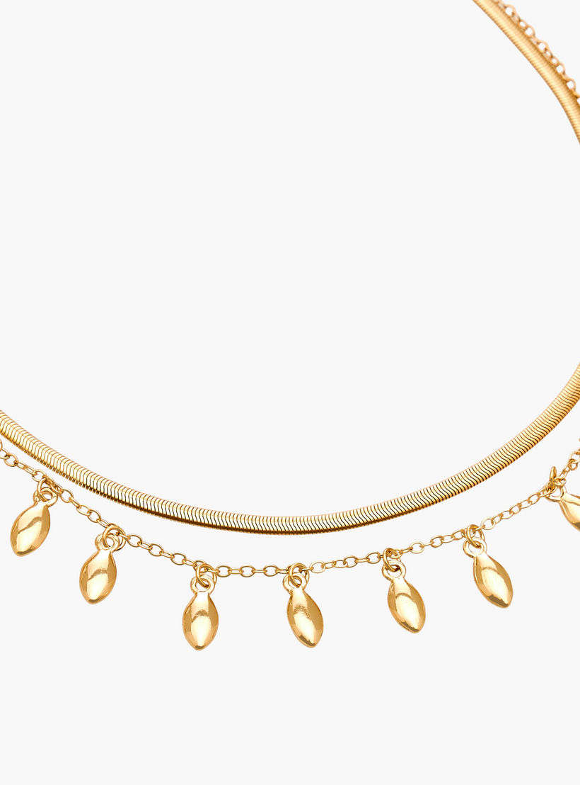 عقد ميتاليك متعدد الطبقات بدلايات دمعة من جلو-women-watchesandjewellery-jewellery-necklacesandpendants-image-3