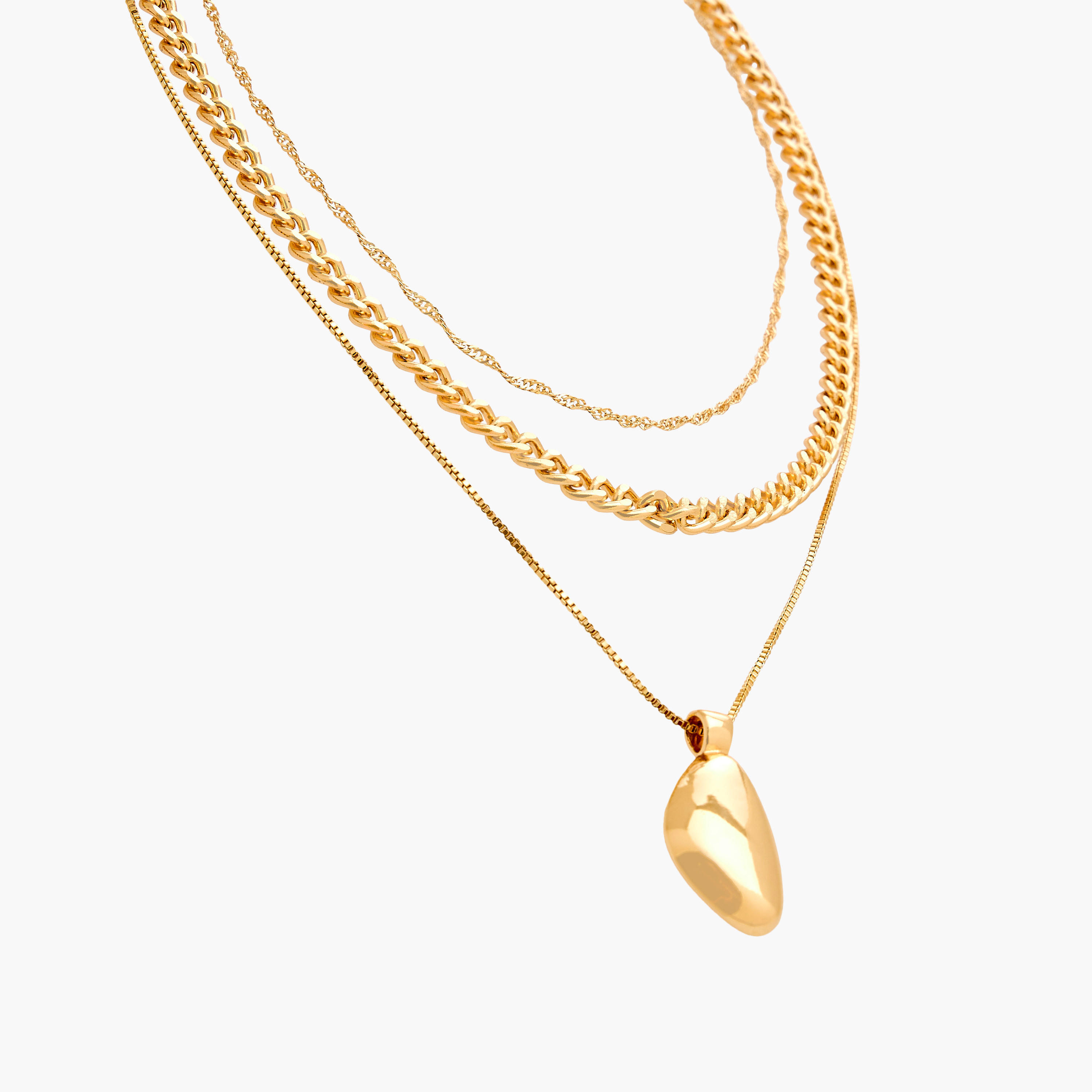 عقد ميتاليك متعدد الطبقات بدلاية من جلو-women-watchesandjewellery-jewellery-necklacesandpendants-image-2