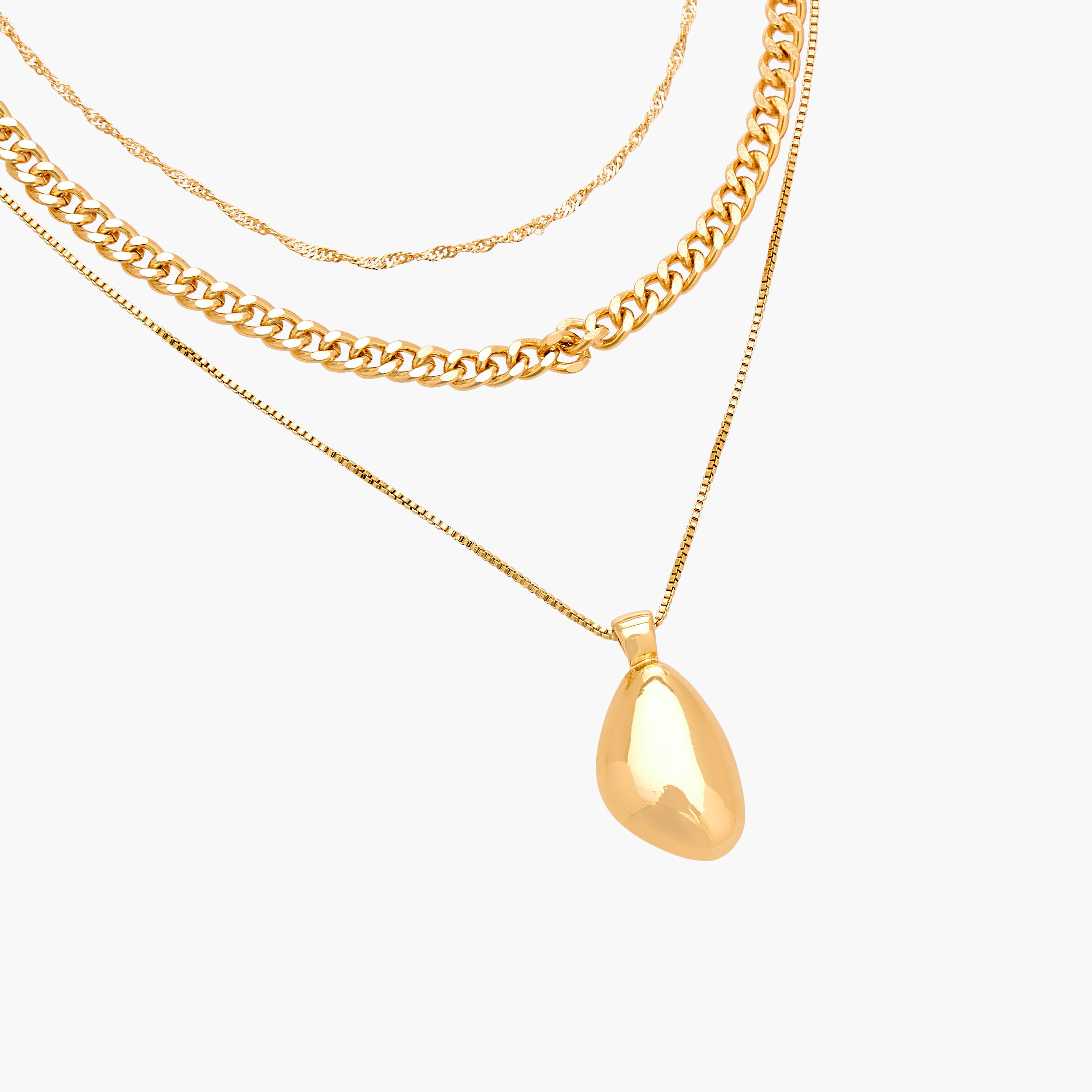 عقد ميتاليك متعدد الطبقات بدلاية من جلو-women-watchesandjewellery-jewellery-necklacesandpendants-image-3