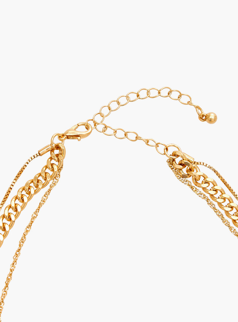 عقد ميتاليك متعدد الطبقات بدلاية من جلو-women-watchesandjewellery-jewellery-necklacesandpendants-image-4