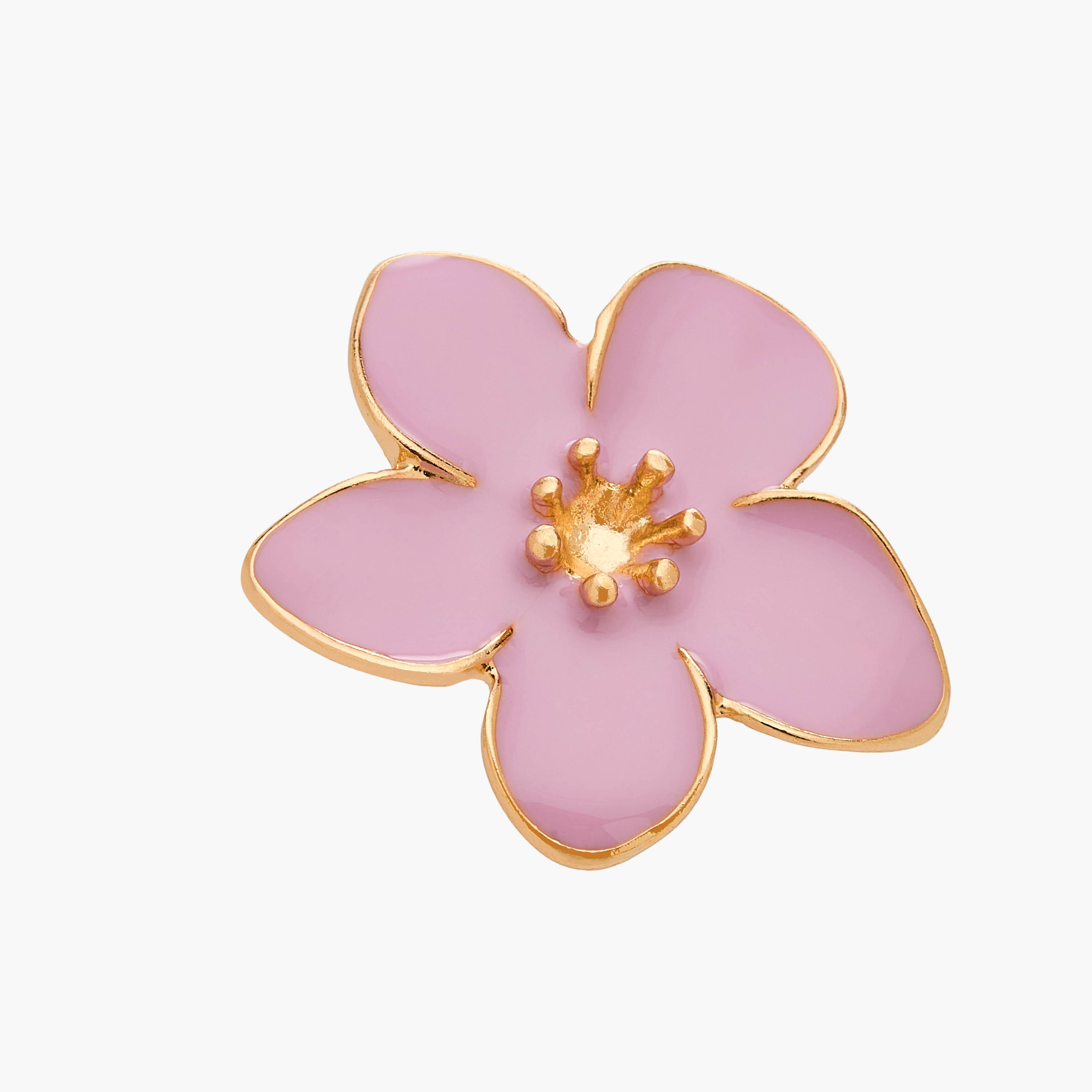 حلقان دبوس بلون ذهبي وتصميم أزهار ومكبس إغلاق خلفي من جلو-women-watchesandjewellery-jewellery-earrings-image-3