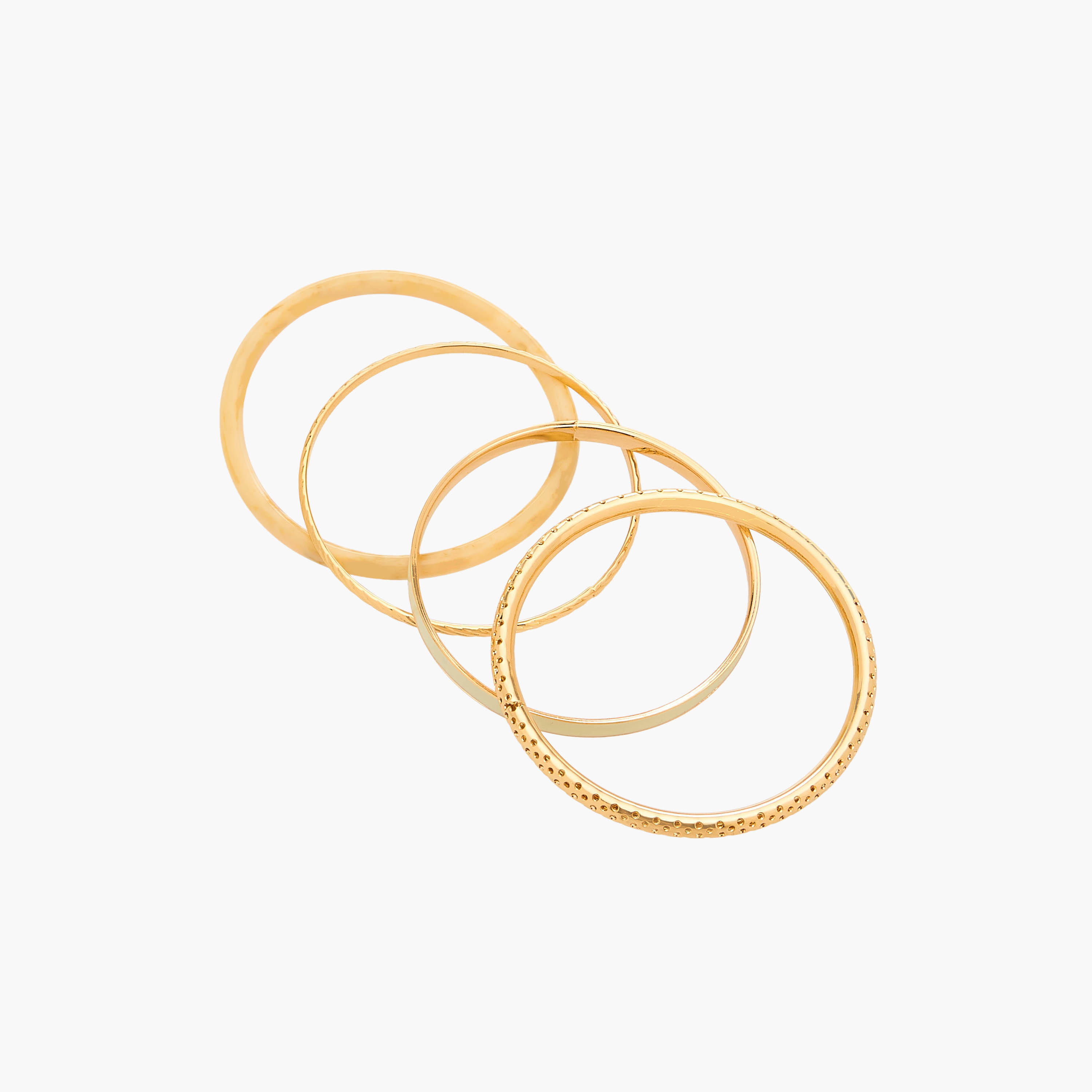 أساور متنوعة بلون ذهبي من جلو - عبوة 4 قطع-women-watchesandjewellery-jewellery-banglesandbracelets-image-6