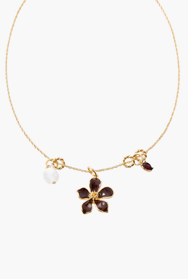 Gold Tone Pendant Necklace Lobster Clasp Closure-women-watchesandjewellery-jewellery-necklacesandpendants-image-1