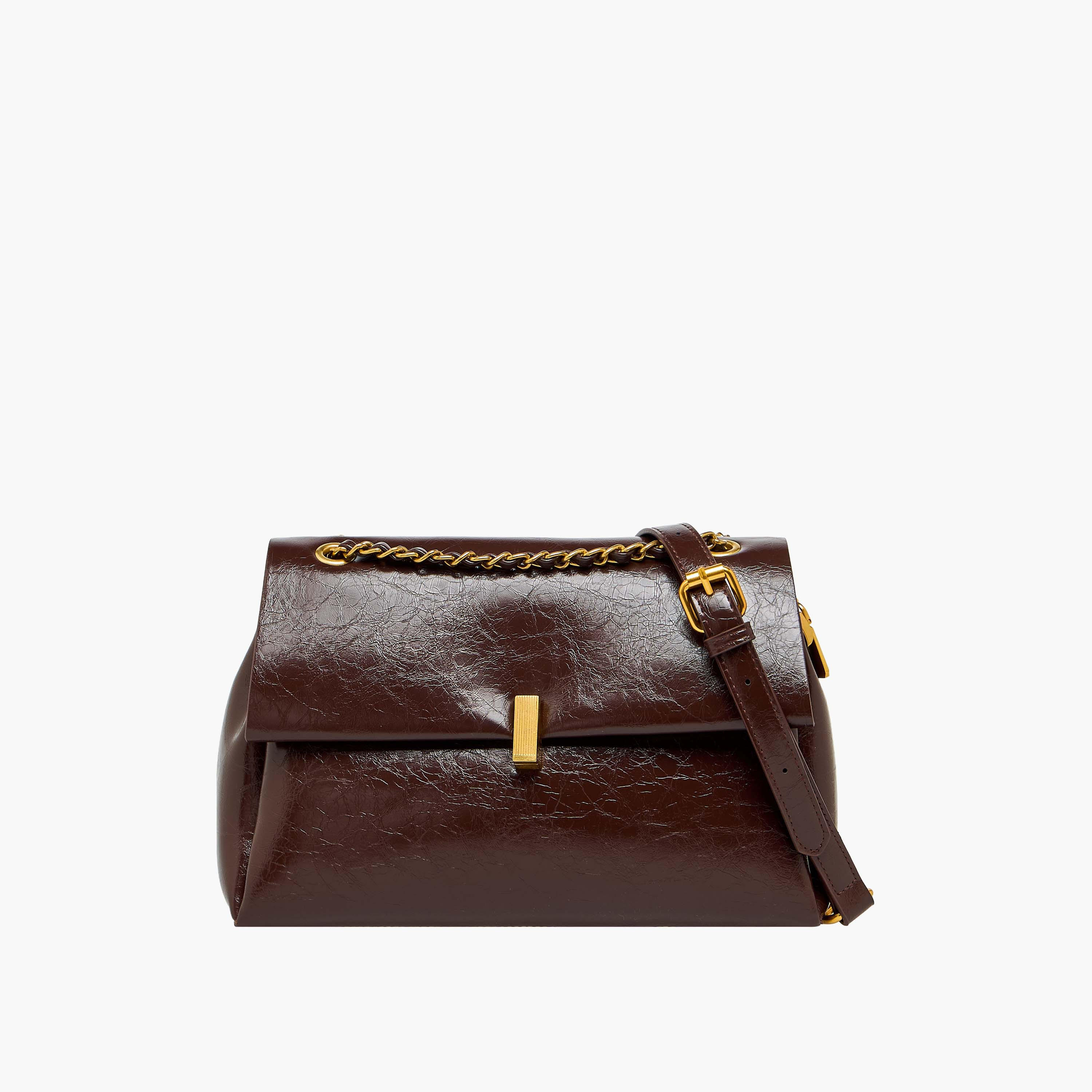 شنطة كروس بودي بارزة الملمس بسلسلة-women-bagsandwallets-handbags-image-1