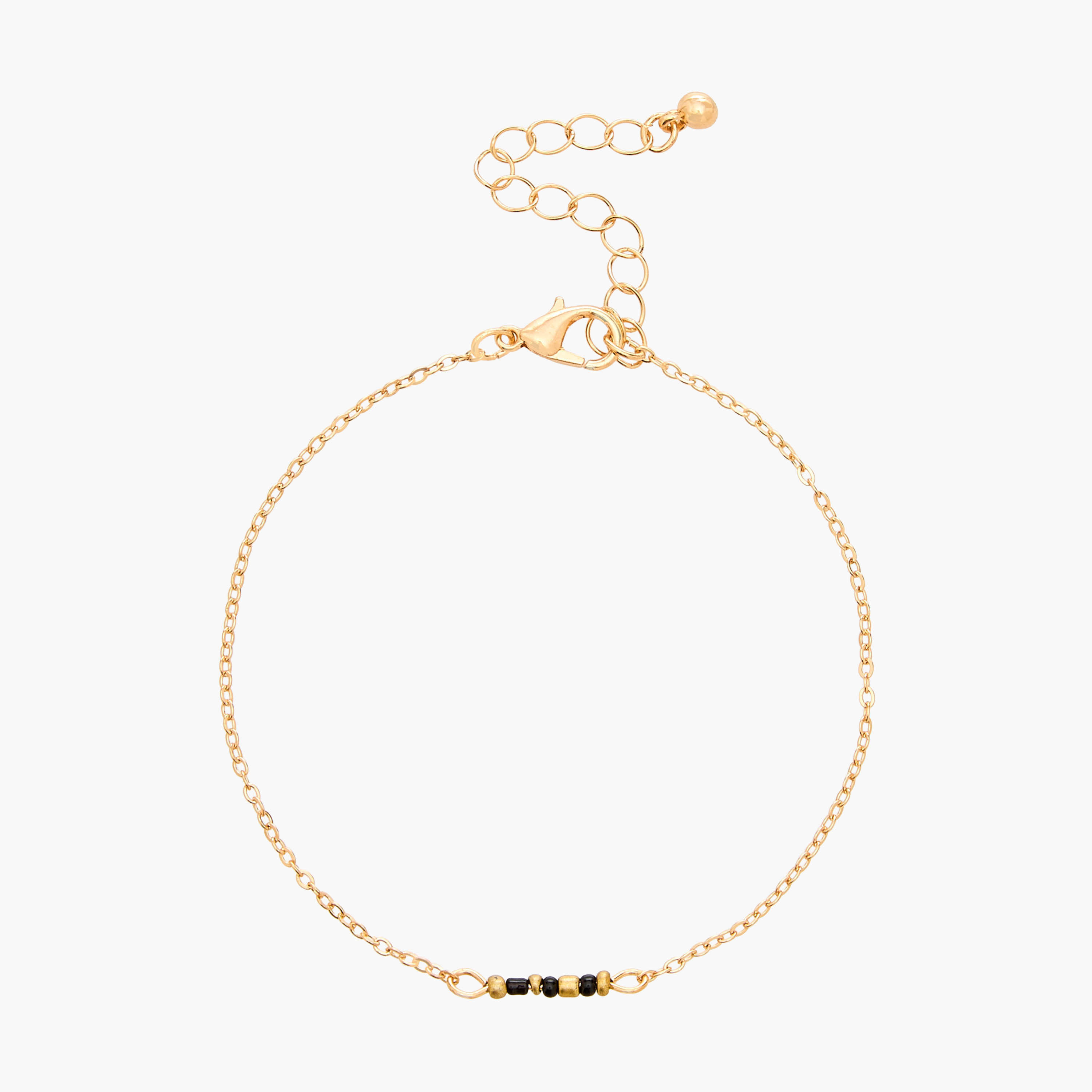 طقم أساور مرصعة بالخرز بلون ذهبي 5 قطع من جلو-women-watchesandjewellery-jewellery-banglesandbracelets-image-10