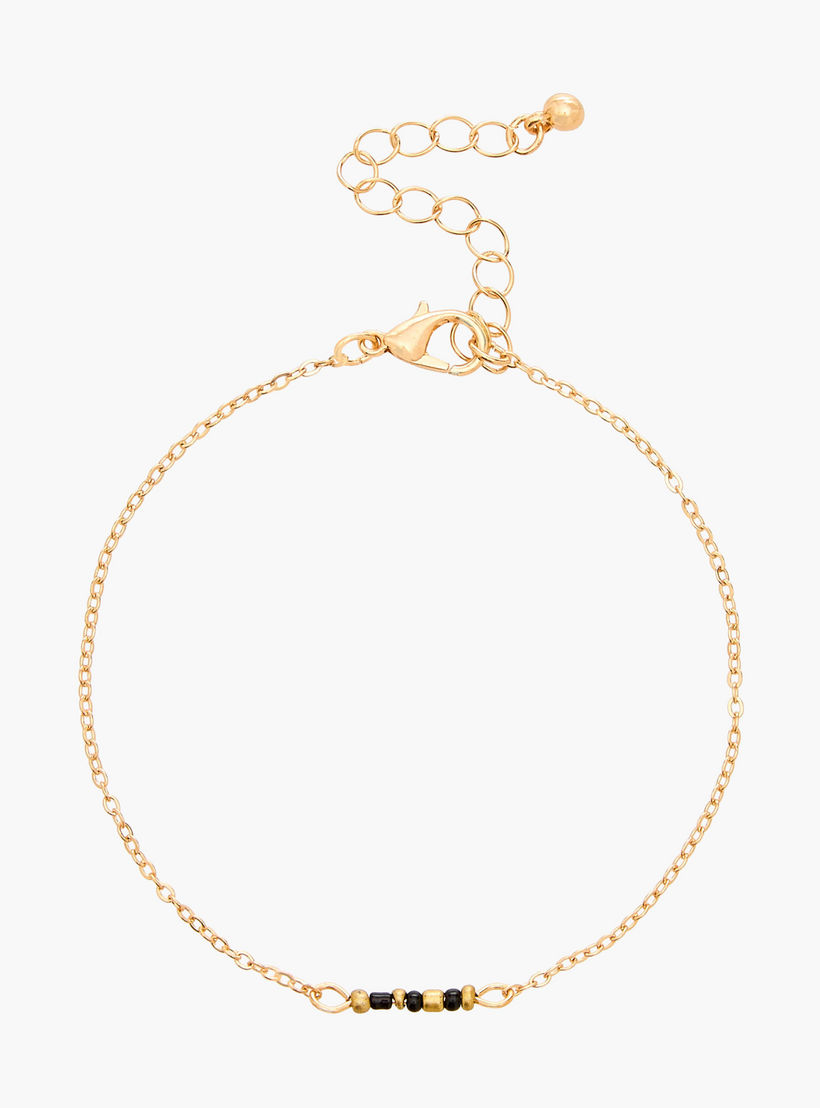 طقم أساور مرصعة بالخرز بلون ذهبي 5 قطع من جلو-women-watchesandjewellery-jewellery-banglesandbracelets-image-10