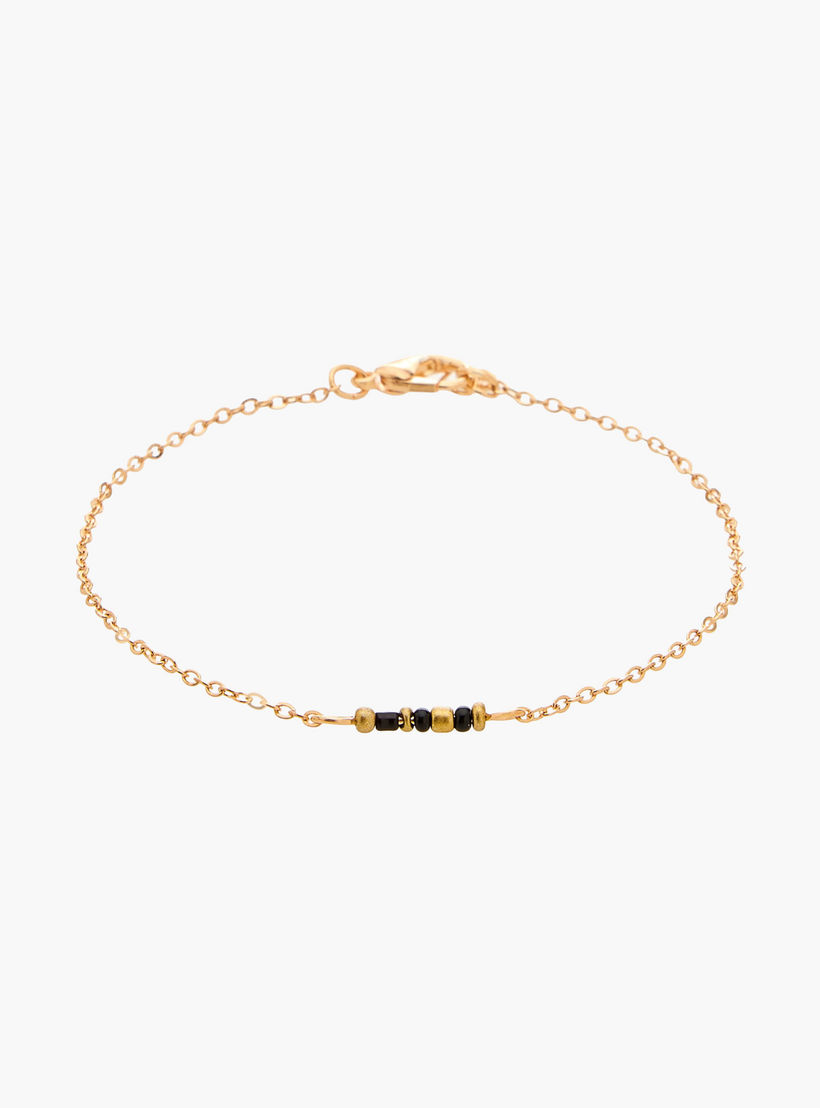 طقم أساور مرصعة بالخرز بلون ذهبي 5 قطع من جلو-women-watchesandjewellery-jewellery-banglesandbracelets-image-3