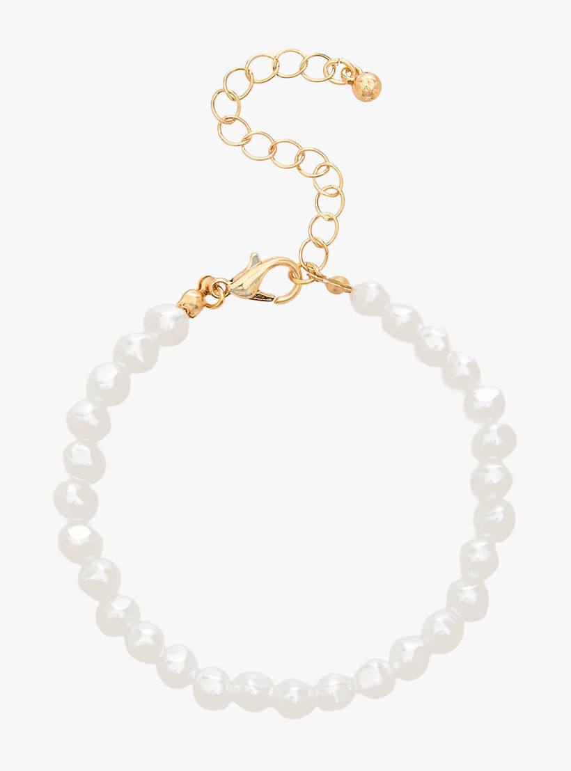 Gloo Pack of 5 Gold Tone Beaded Bracelet-women-watchesandjewellery-jewellery-banglesandbracelets-image-9
