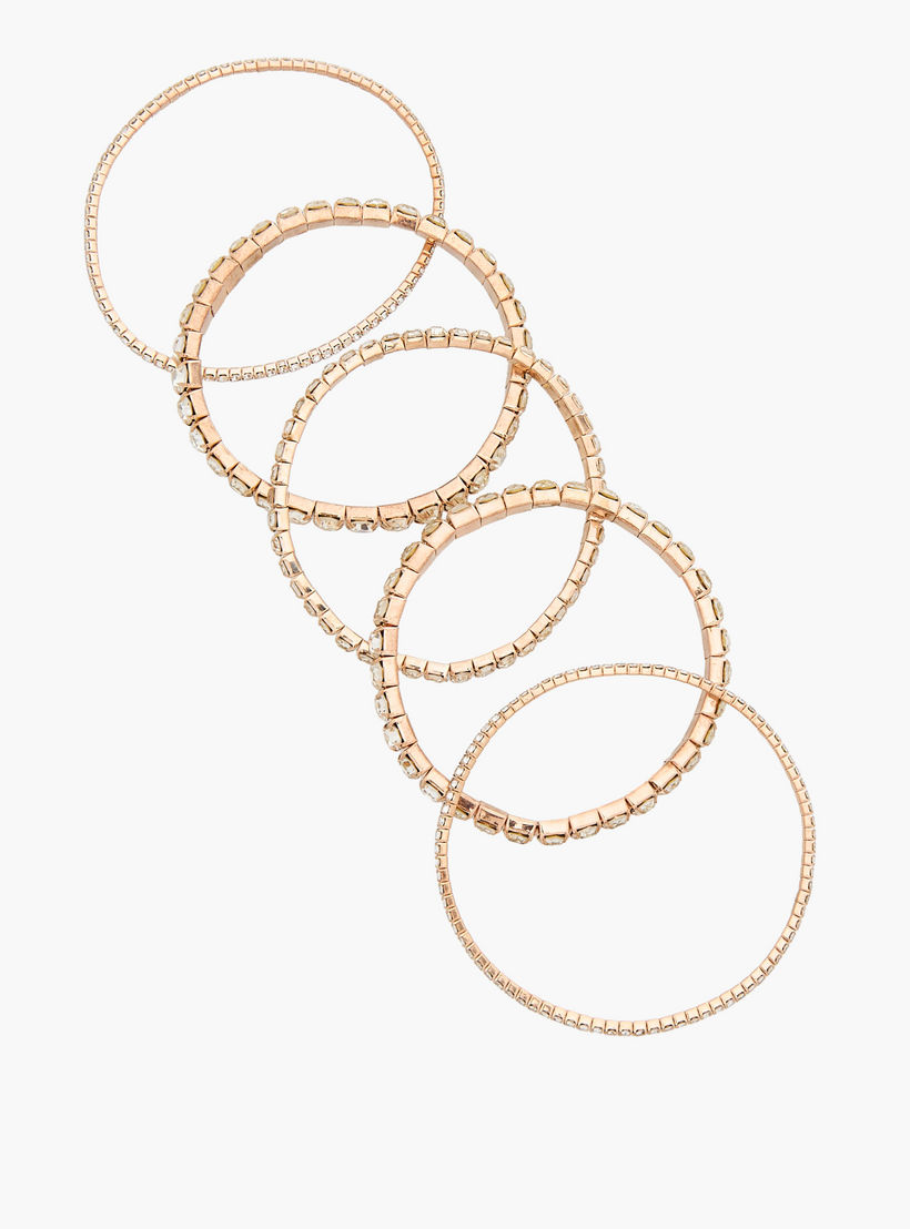 Pack of 5 Metallic Stone Embellished Bracelet-women-watchesandjewellery-jewellery-banglesandbracelets-image-12
