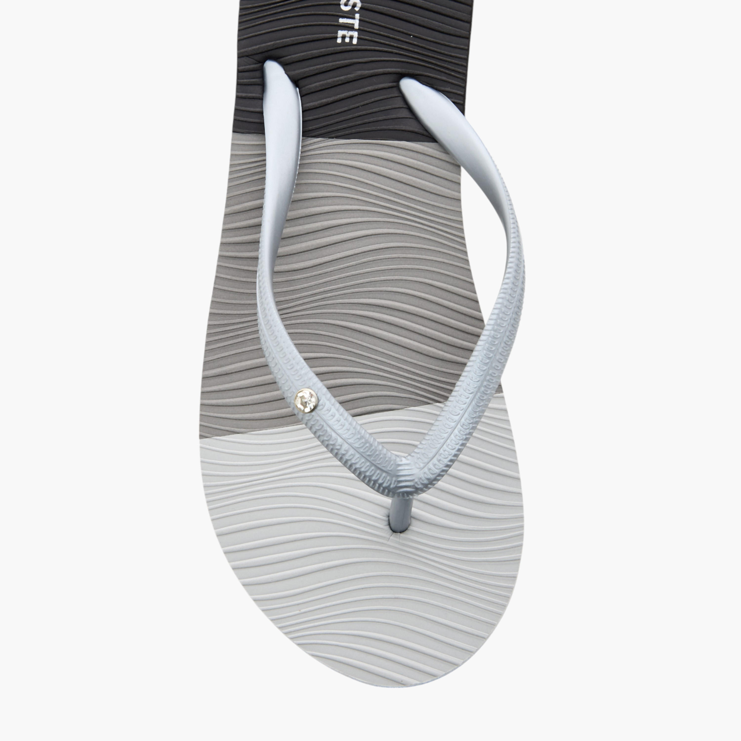 Celeste Women's Textured Thong Slippers-women-shoes-flipflopsandslides-image-3