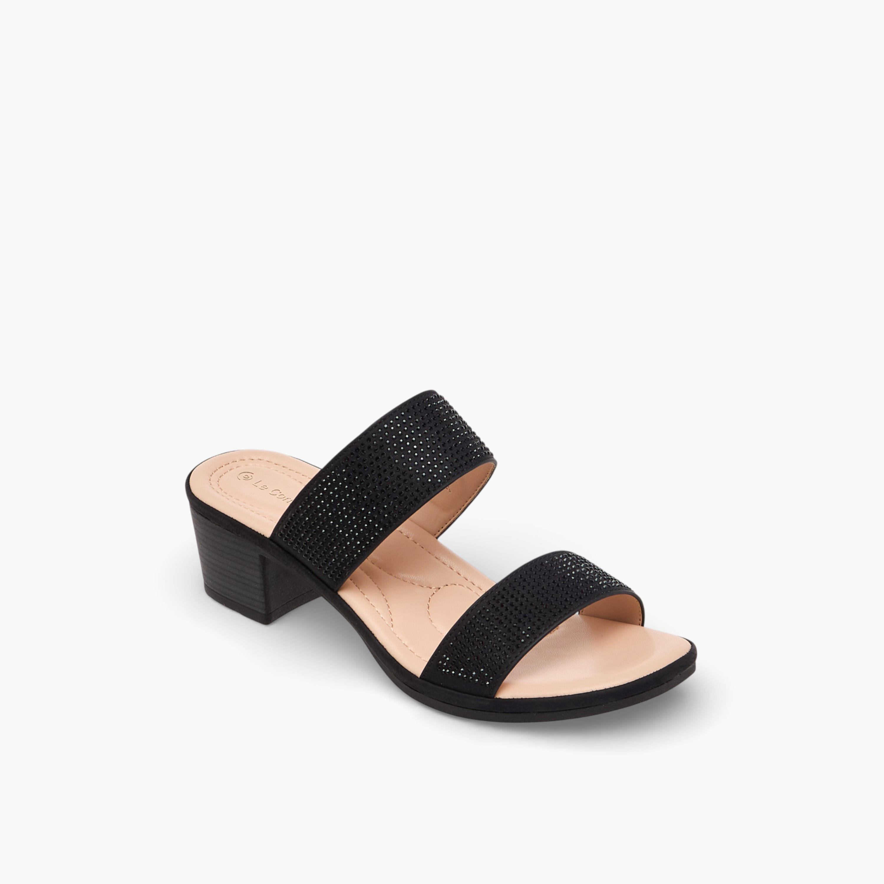Le Confort Women Embellished Block Heel Sandals-women-shoes-sandals-heeled-image-2