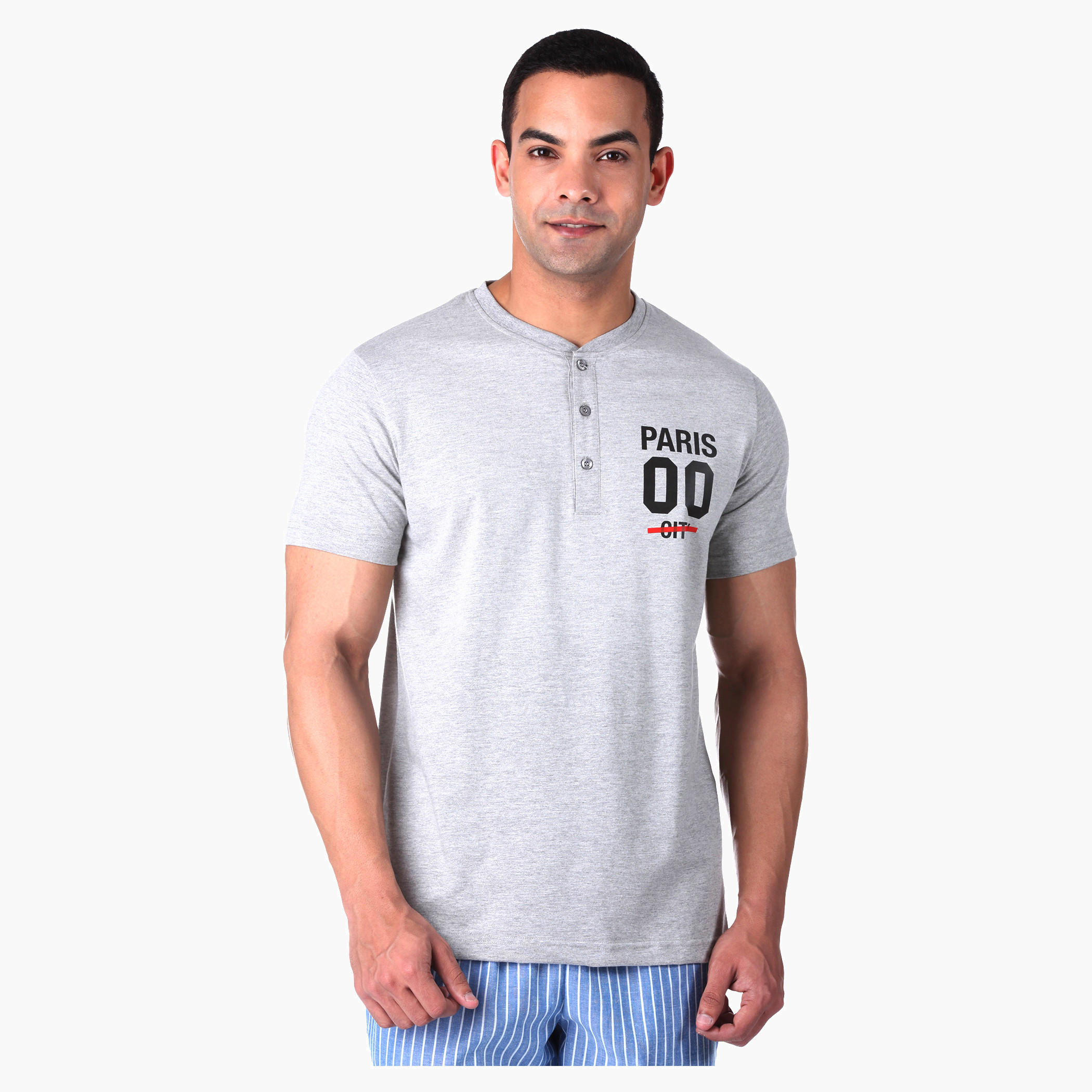 Printed T-shirt and Pants Set-men-clothing-nightwear-sets-image-4