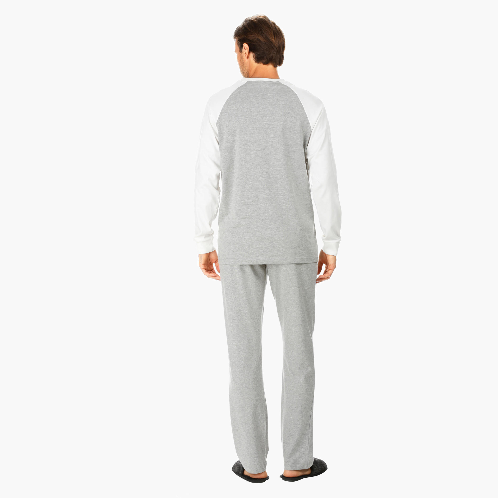 Melange Lounge Pants and T-shirt Set-men-clothing-nightwear-sets-image-2