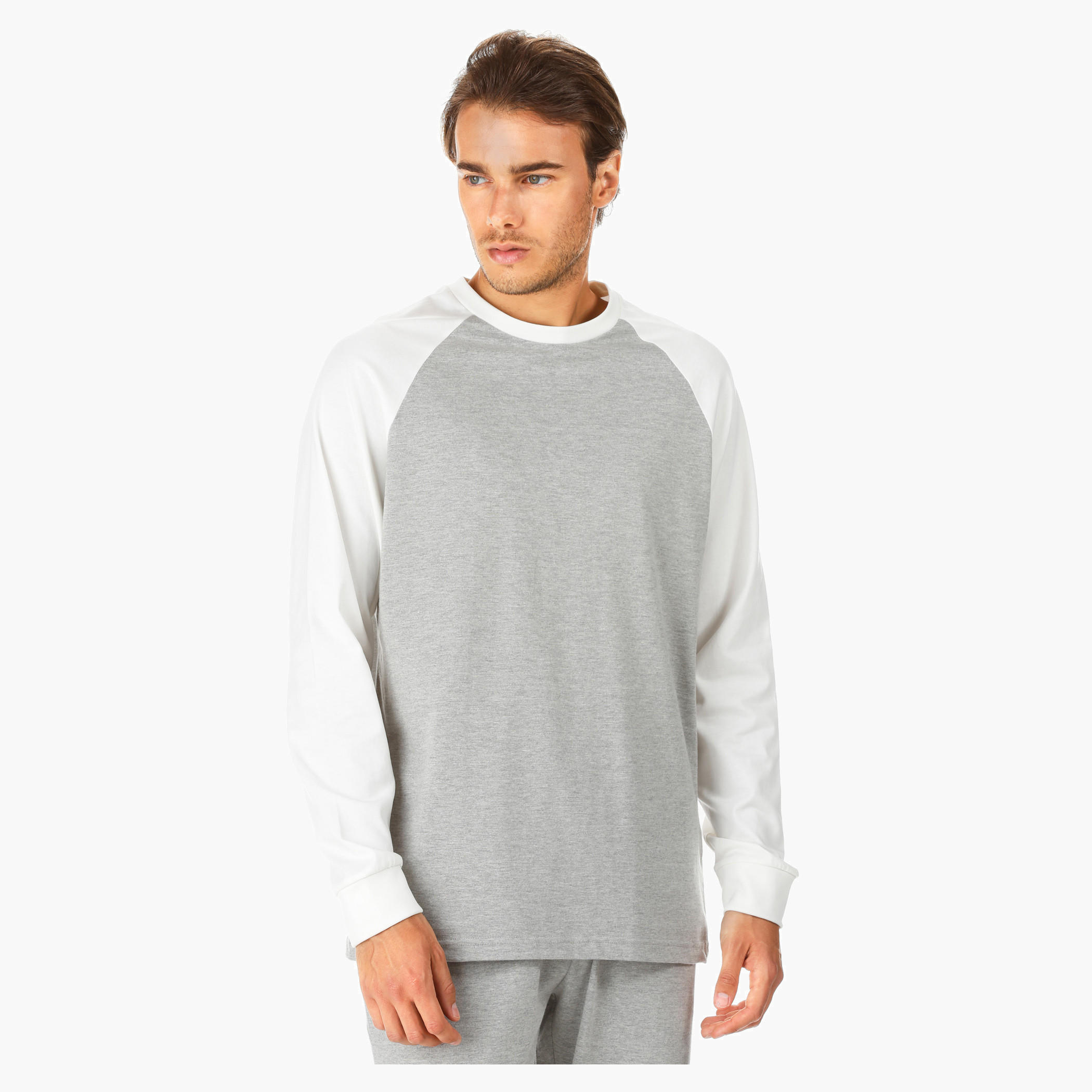 Melange Lounge Pants and T-shirt Set-men-clothing-nightwear-sets-image-5