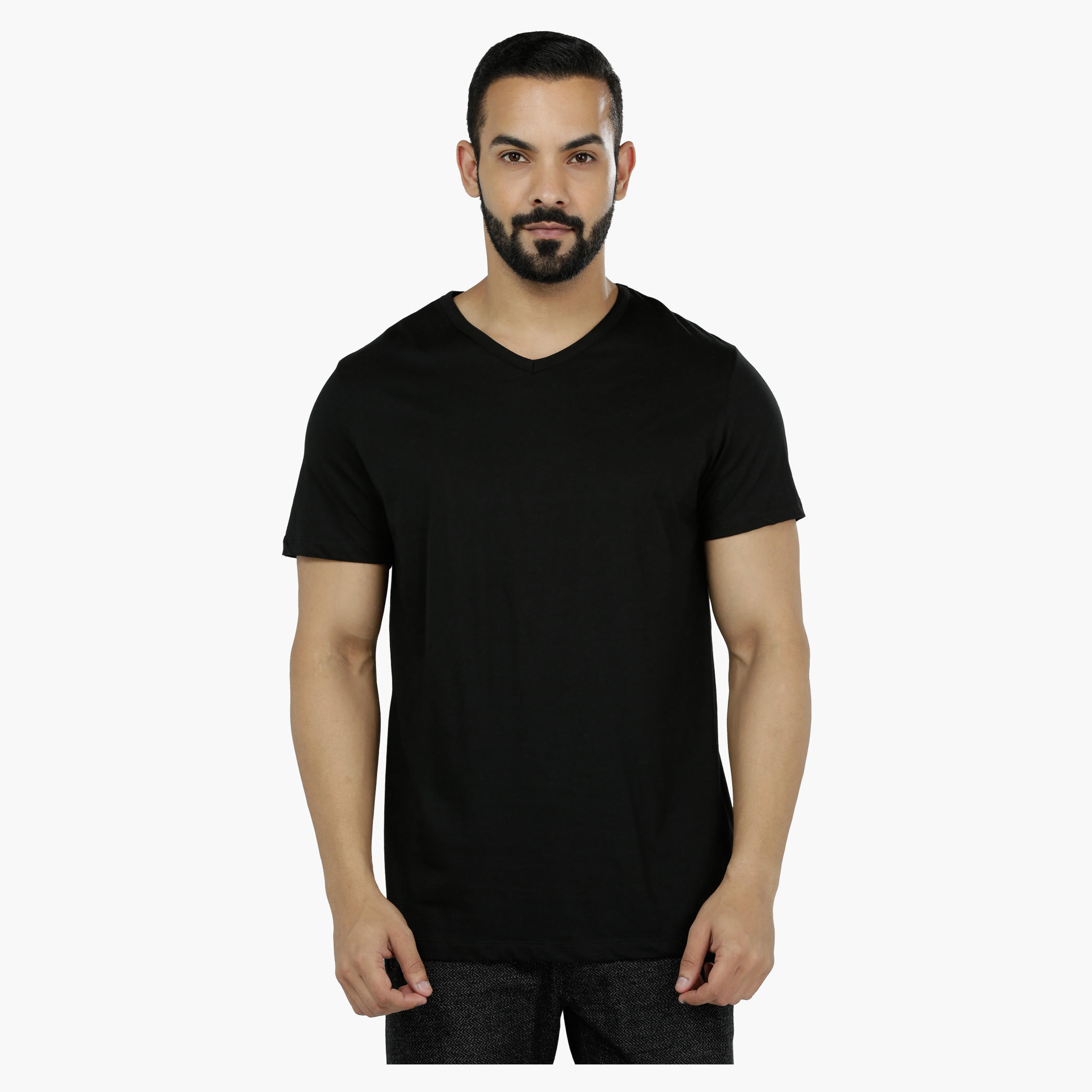 V-Neck Cotton T-Shirt-men-clothing-tshirtsandpolos-tshirts-image-3