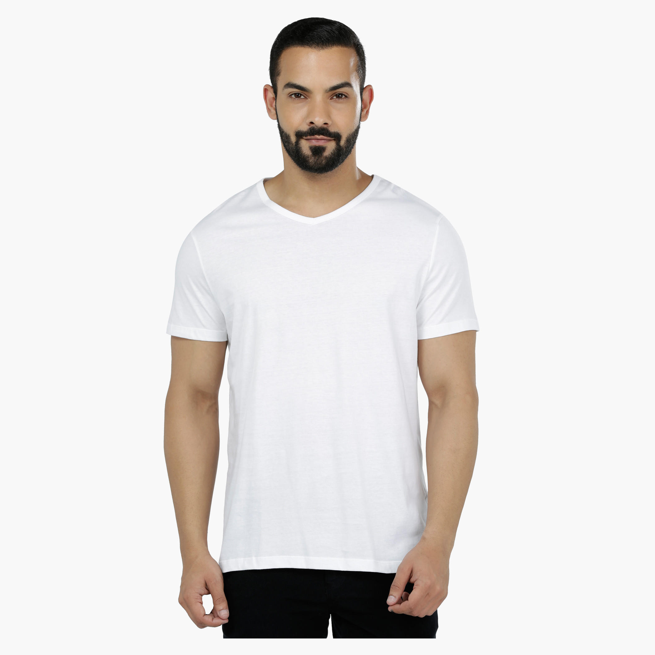 V-Neck Short Sleeves Cotton Vest - Set of 2-men-clothing-tshirtsandpolos-vests-image-3