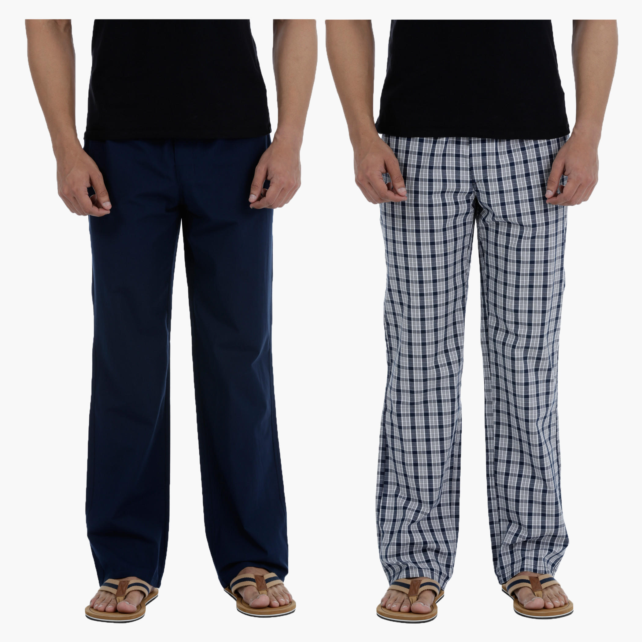 بيجاما منسوجة - طقم من قطعتين-men-clothing-nightwear-pyjamaandshorts-image-1
