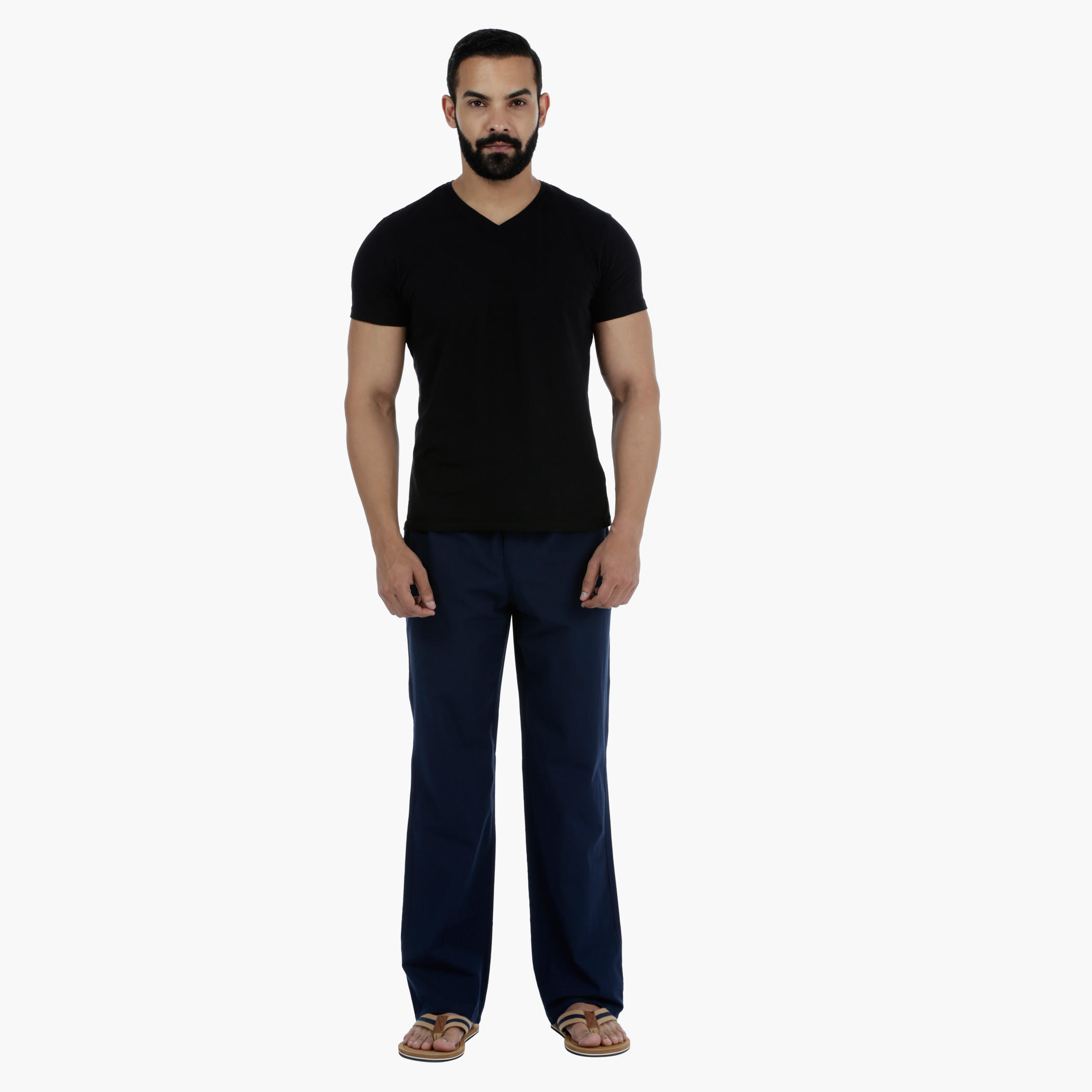 بيجاما منسوجة - طقم من قطعتين-men-clothing-nightwear-pyjamaandshorts-image-3