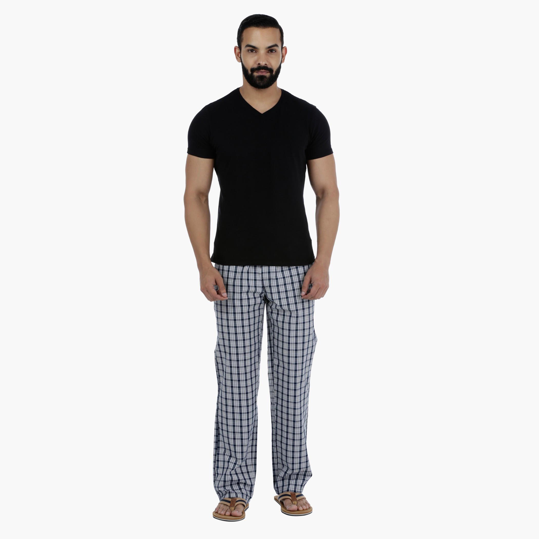 بيجاما منسوجة - طقم من قطعتين-men-clothing-nightwear-pyjamaandshorts-image-4
