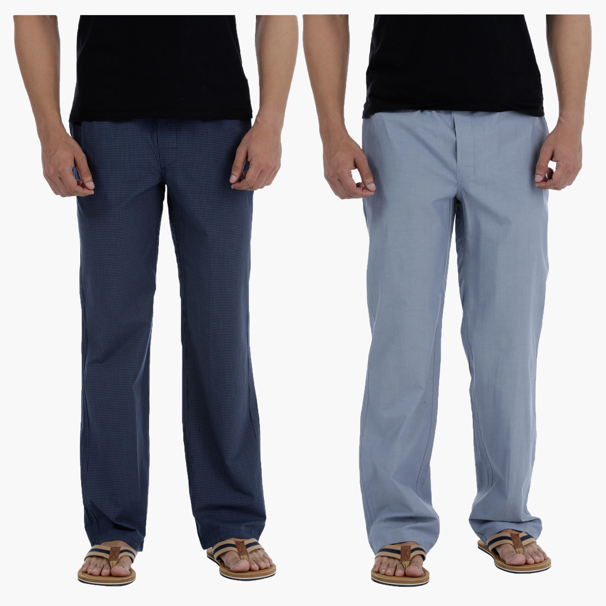 بيجاما منسوجة - طقم من قطعتين-men-clothing-nightwear-pyjamaandshorts-image-1