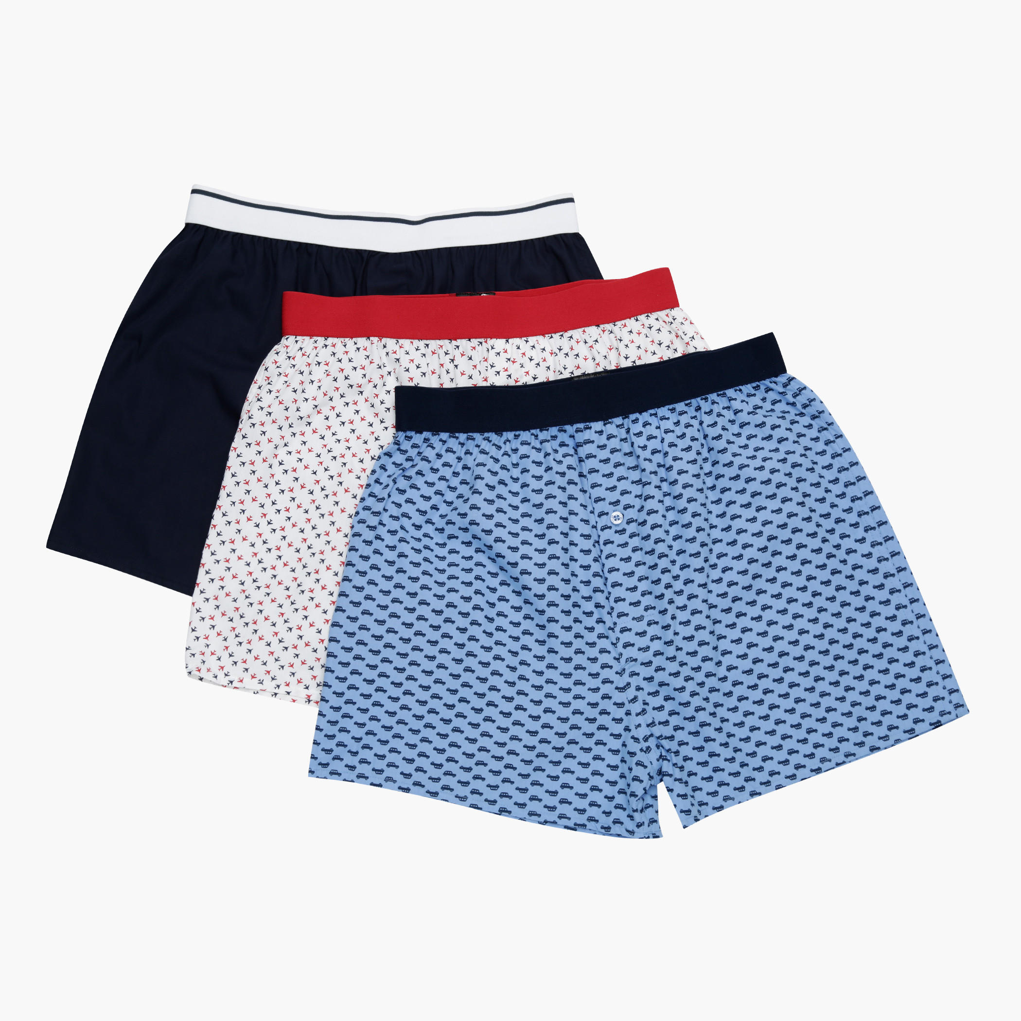 Woven Cotton Boxers - Set of 3-men-clothing-innerwear-underwear-image-1