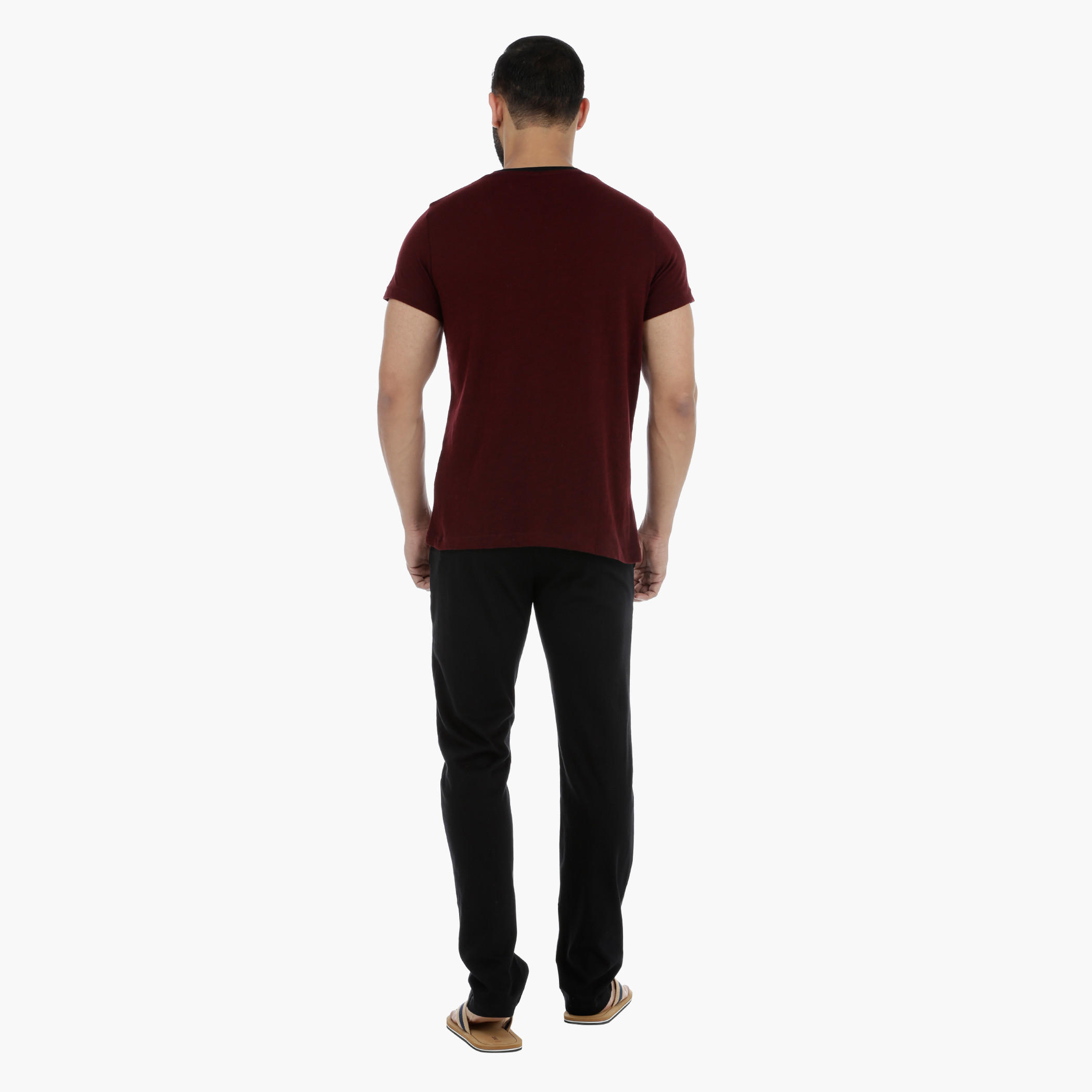 Short Sleeves T-Shirt and Pants Set-men-clothing-nightwear-sets-image-2