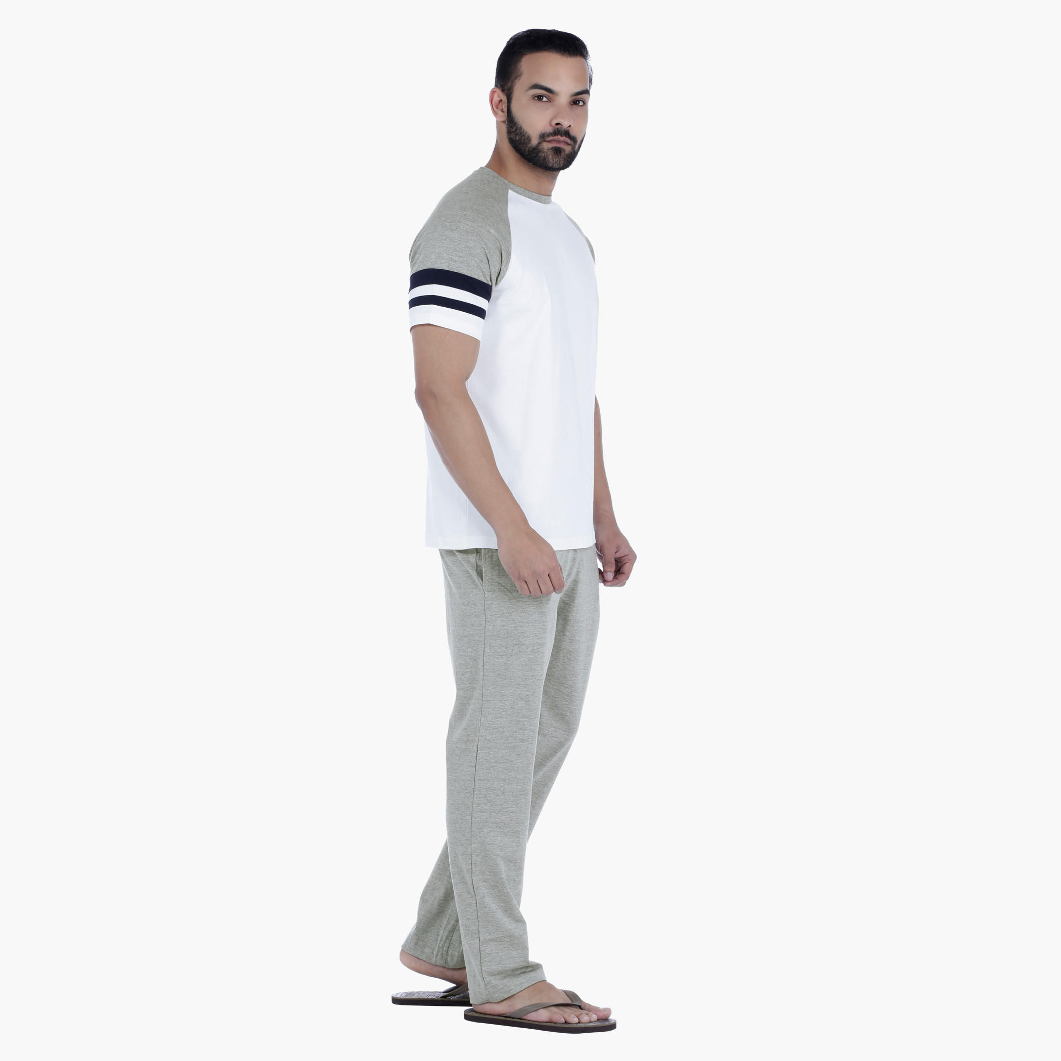 Short Sleeves T-Shirt and Pants Set-men-clothing-nightwear-sets-image-3