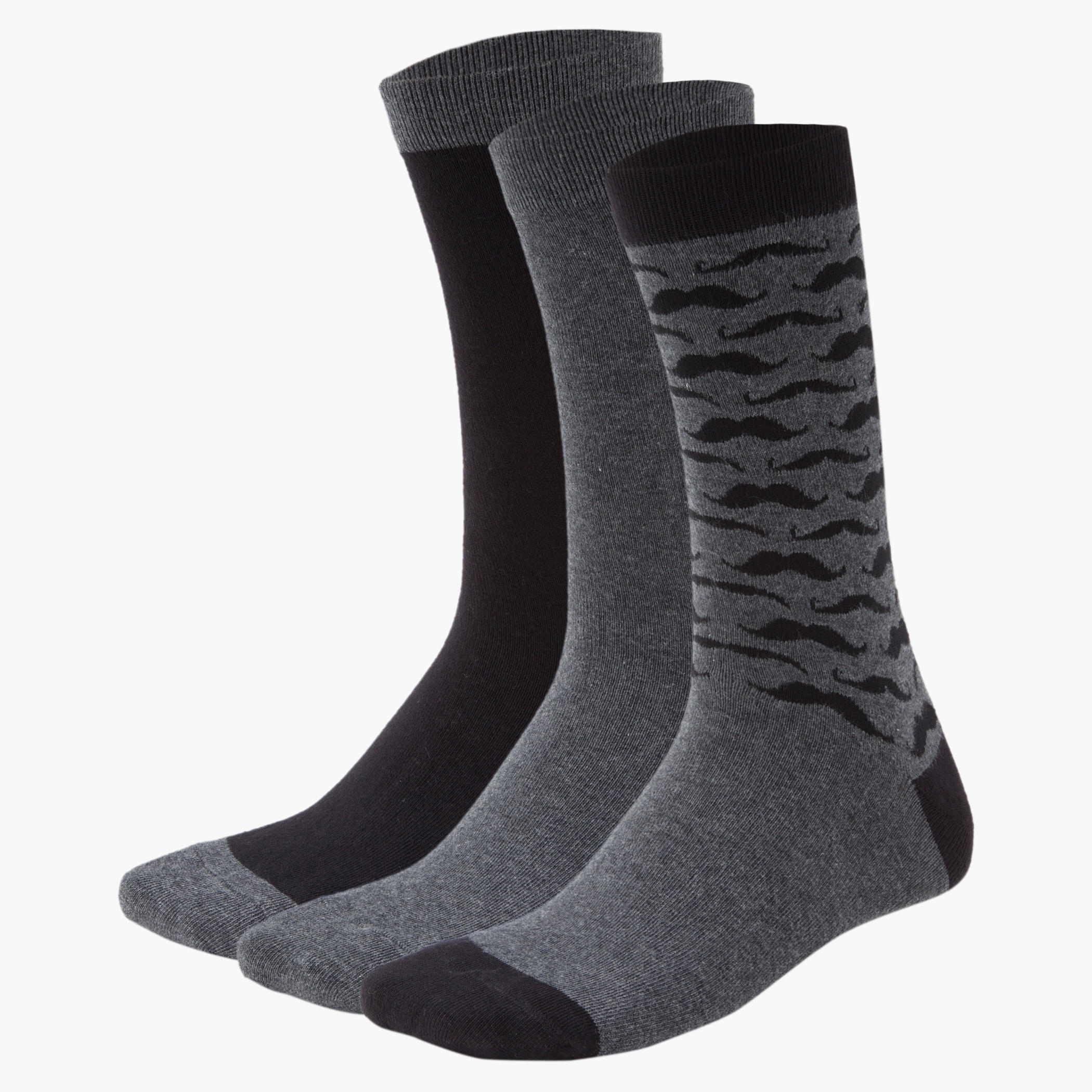 Assorted Formal Socks - Set of 3-men-socks-image-1