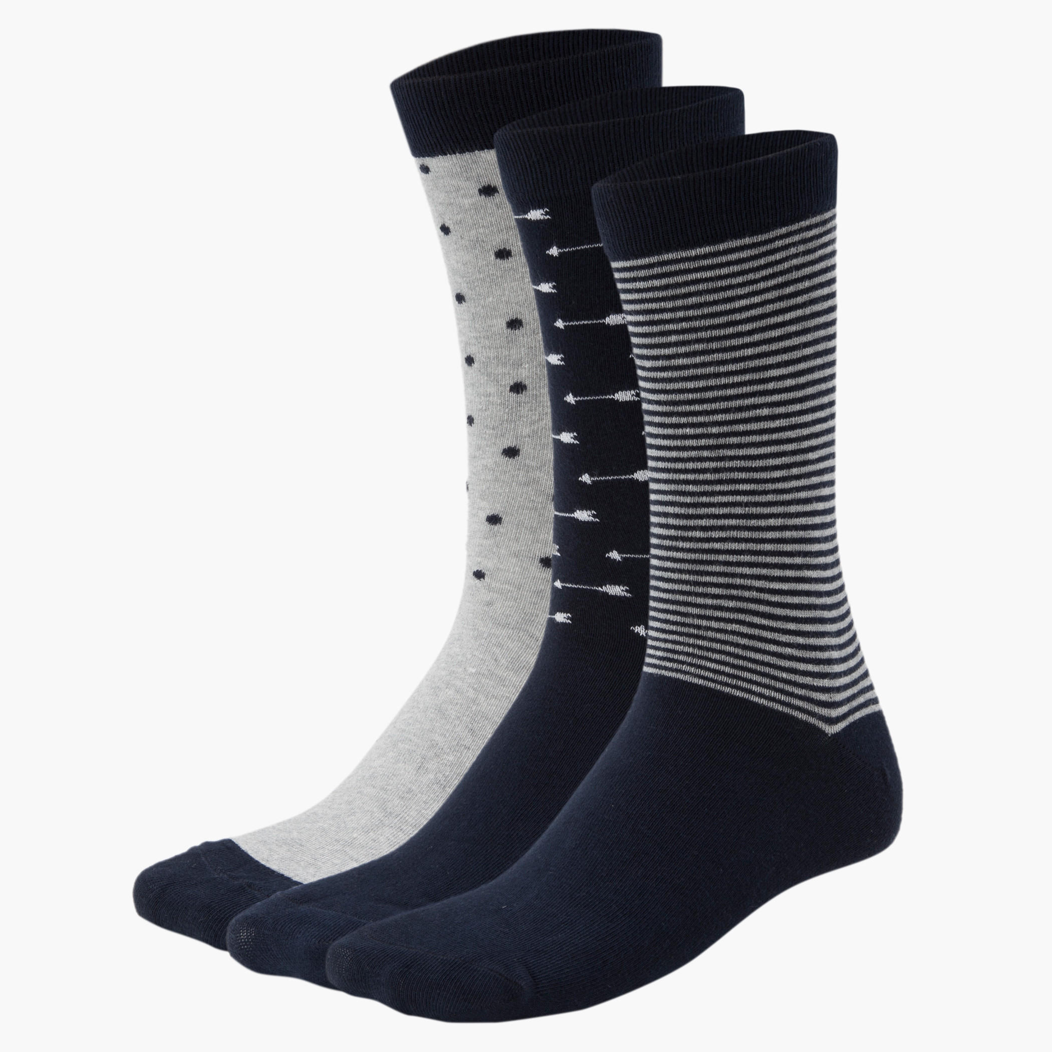 Printed Formal Socks - Set of 3-men-socks-image-2