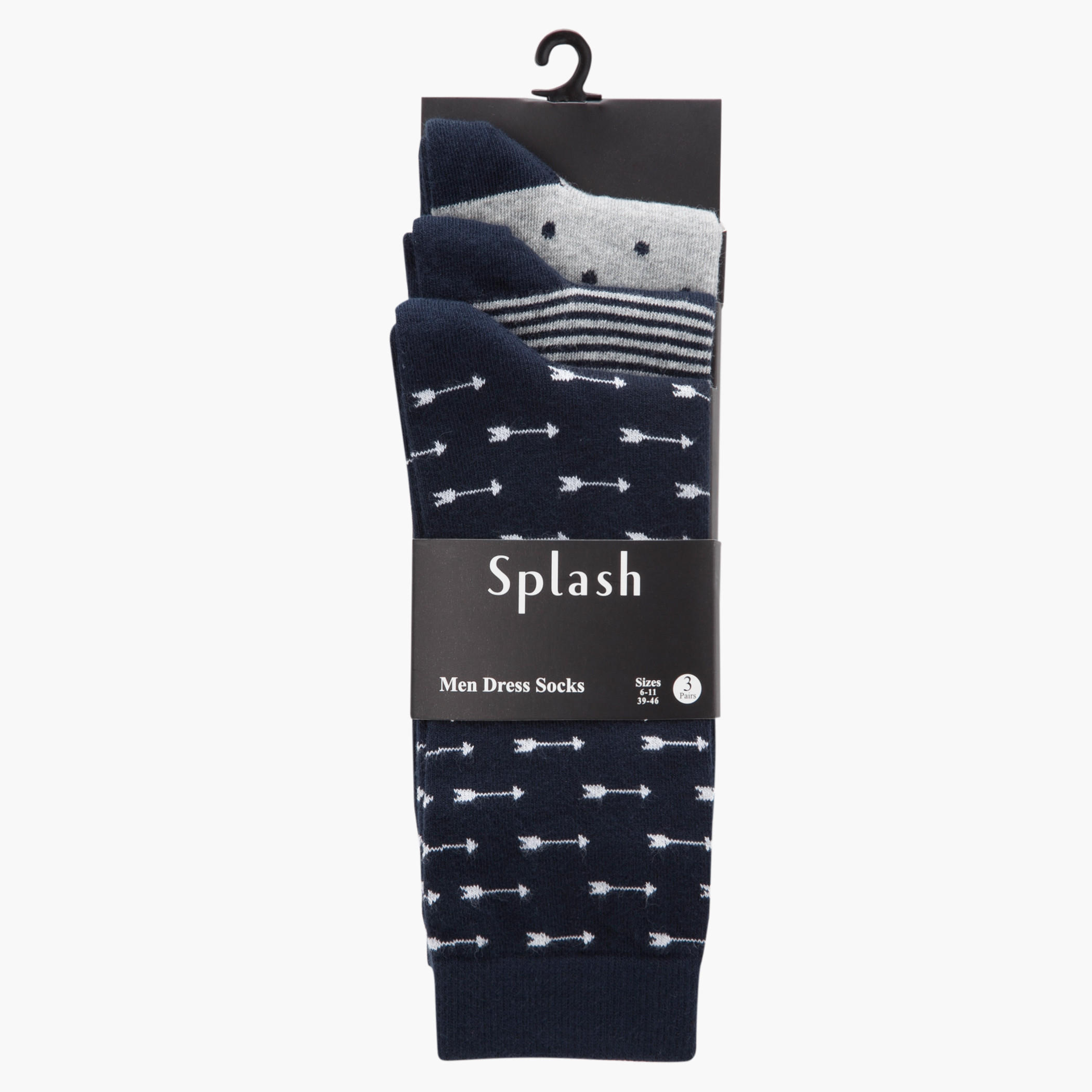 Printed Formal Socks - Set of 3-men-socks-image-1