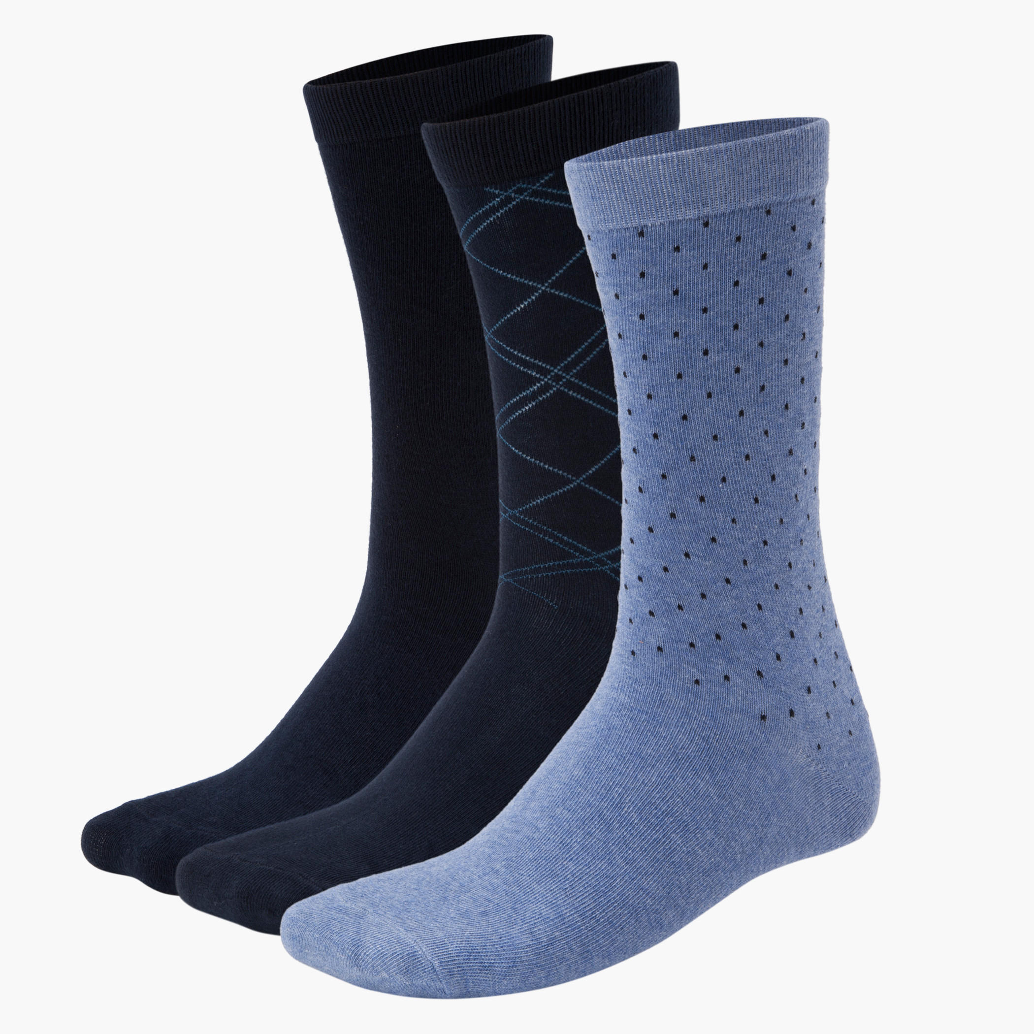 Assorted Formal Socks - Set of 3-men-socks-image-2