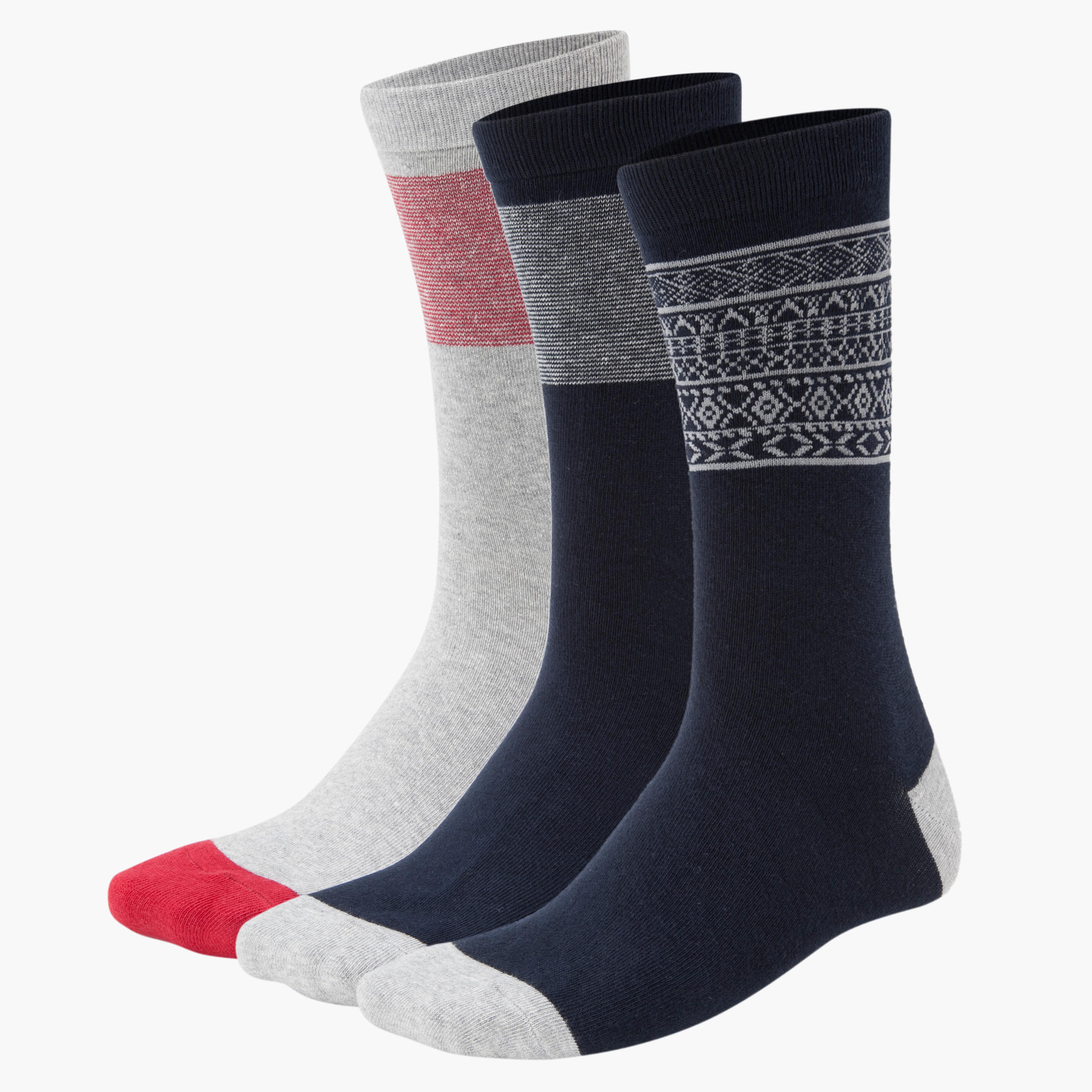 Assorted Formal Socks - Set of 3-men-socks-image-2