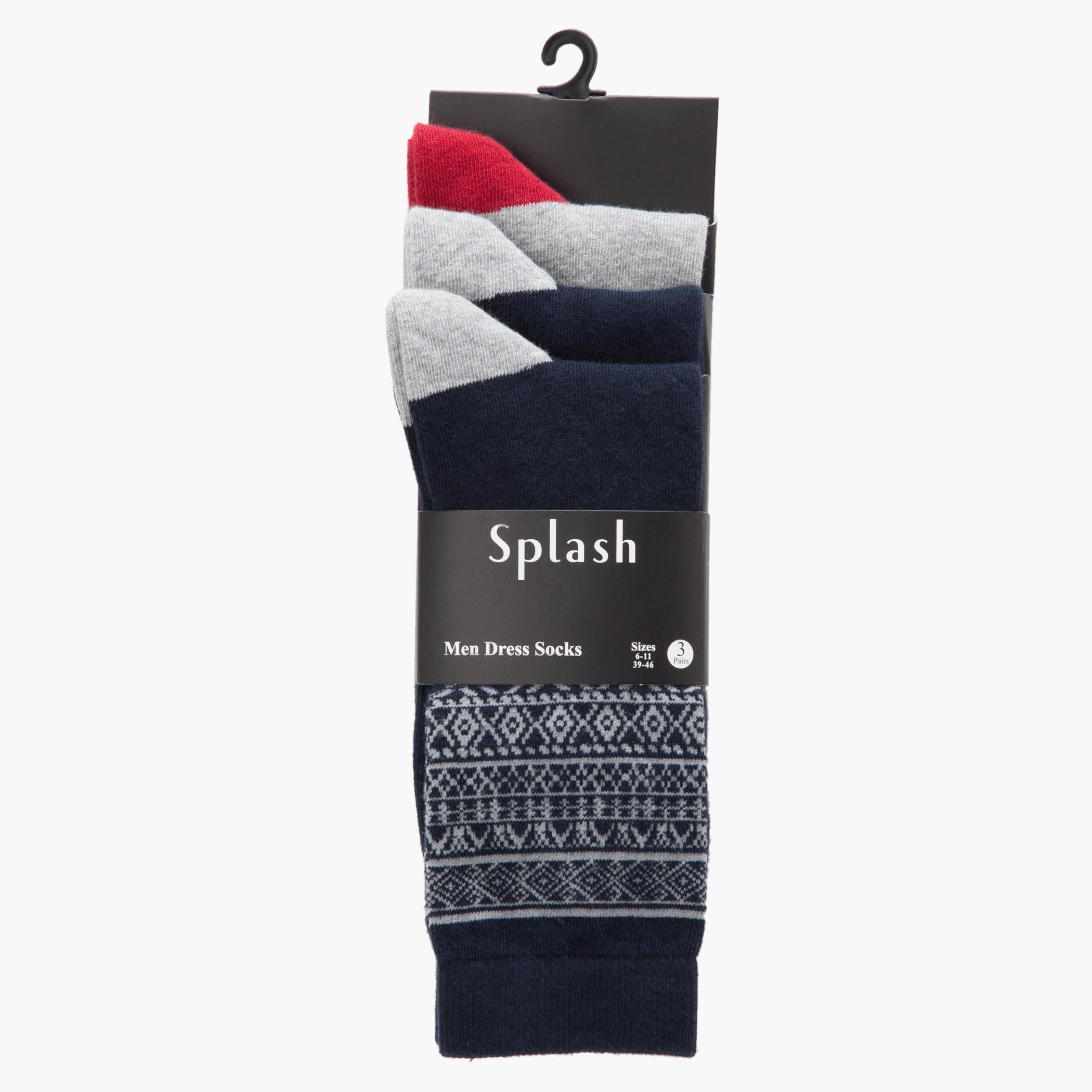 Assorted Formal Socks - Set of 3-men-socks-image-1