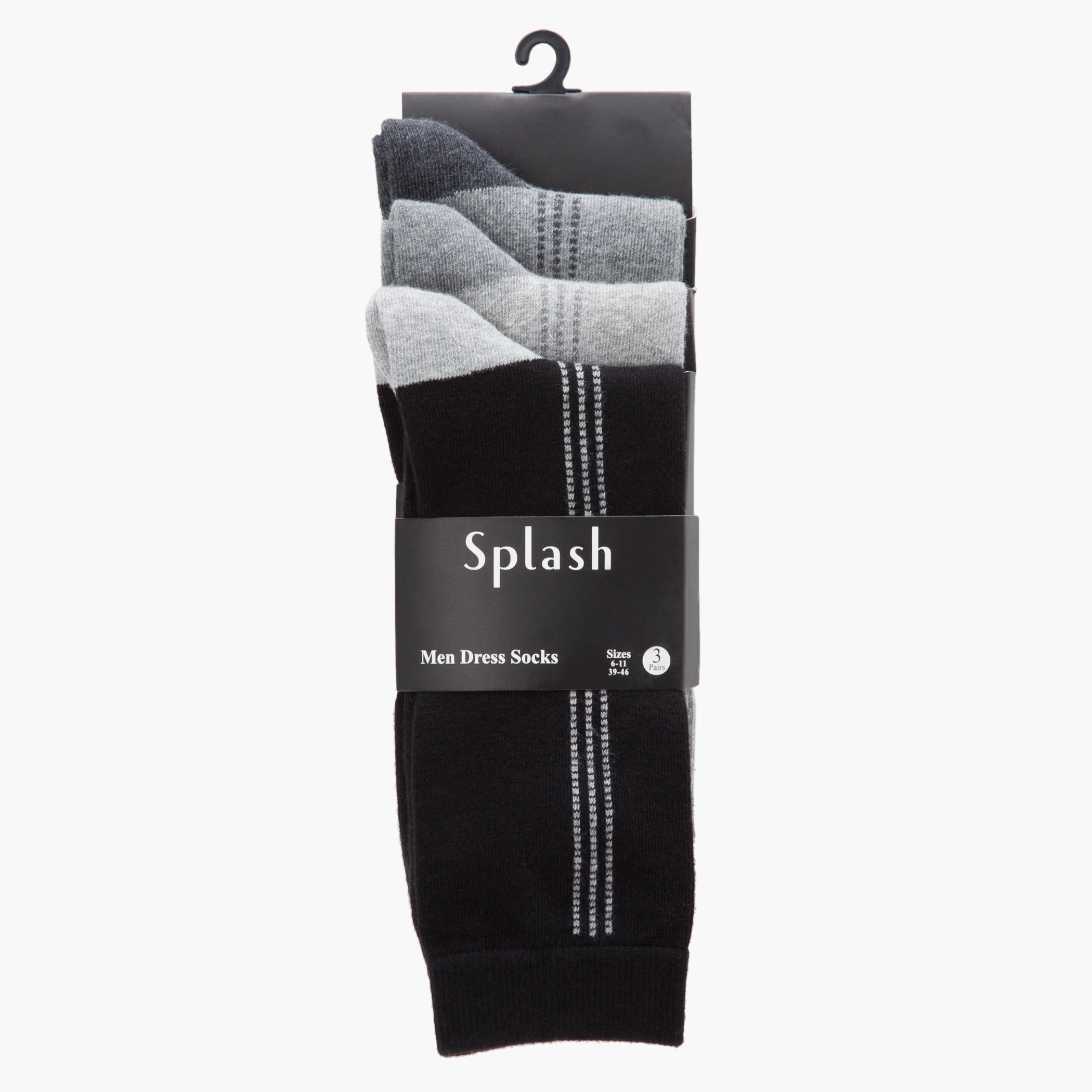 Crew-length Formal Socks - Set of 3-men-socks-image-2
