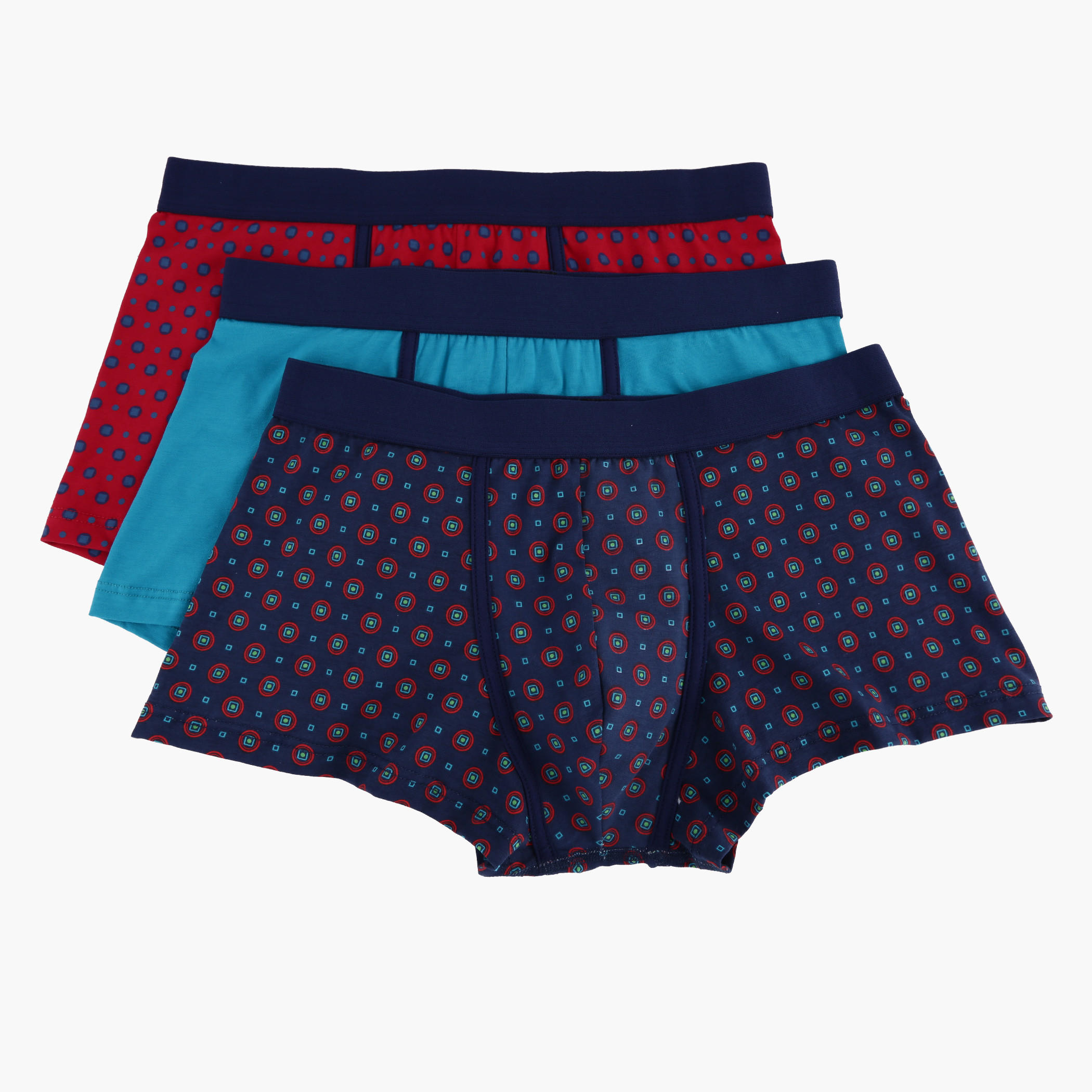 Boxers with Elasticised Waistband - Set of 3-men-clothing-innerwear-underwear-image-1