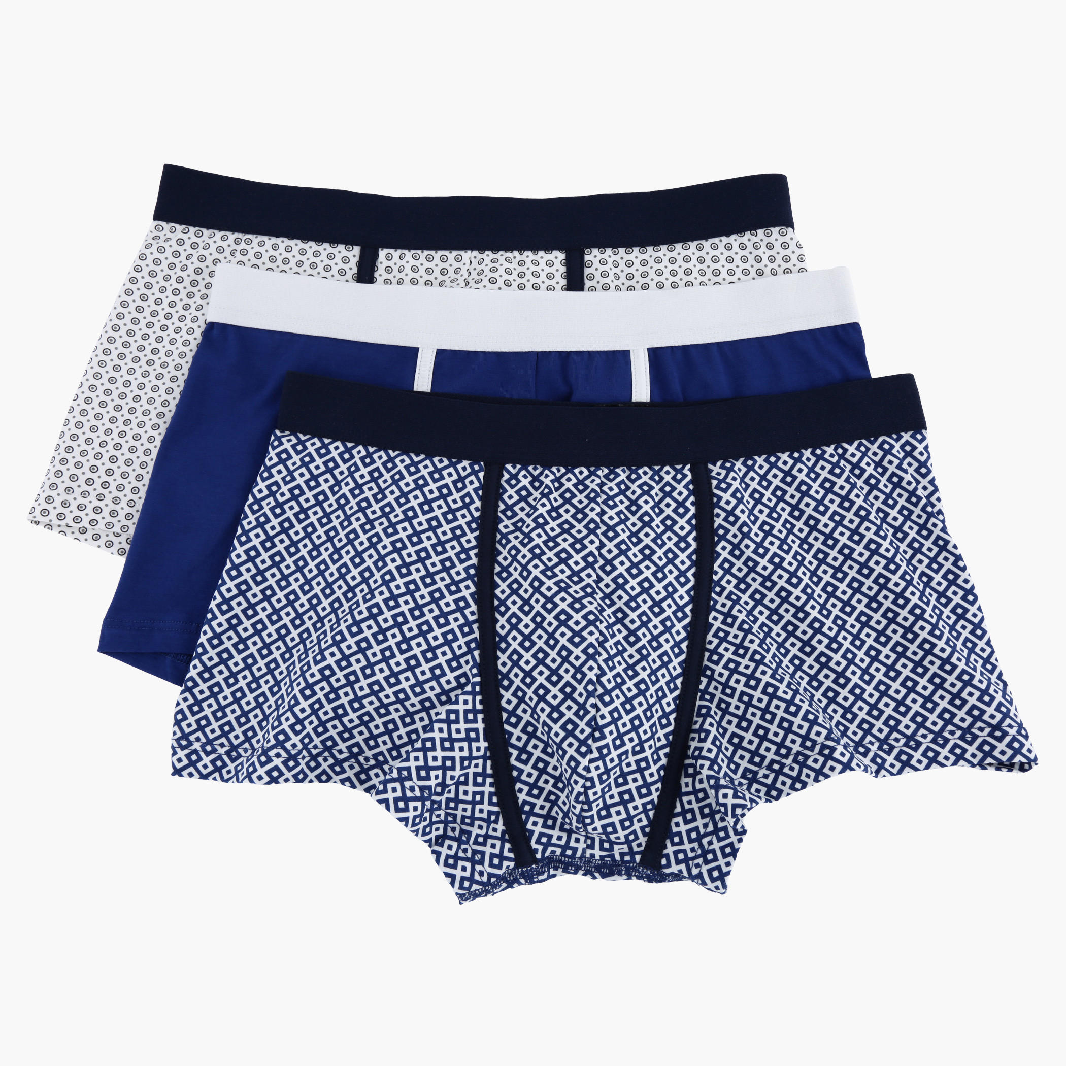Boxers with Elasticised Waistband - Set of 3-men-clothing-innerwear-underwear-image-1
