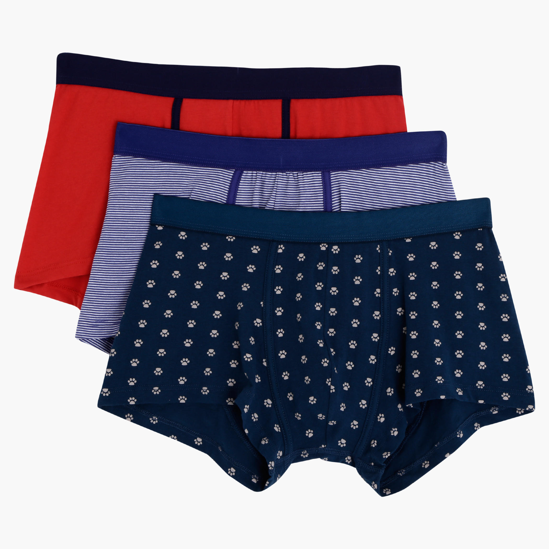 Boxers with Elasticised Waistband - Set of 3-men-clothing-innerwear-underwear-image-1