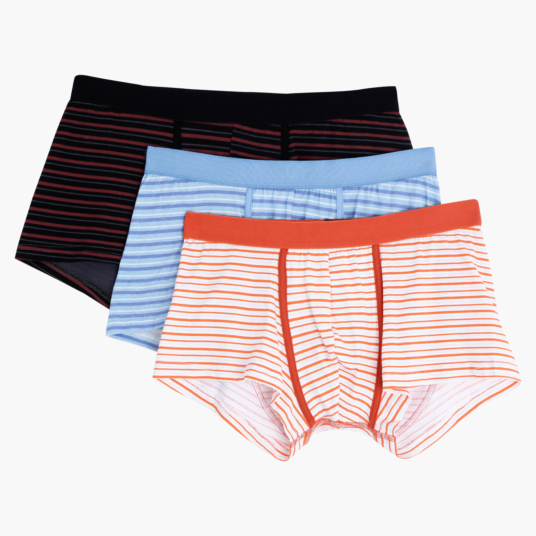 Printed Boxers with Elasticised Waistband - Set of 3-men-clothing-innerwear-underwear-image-1