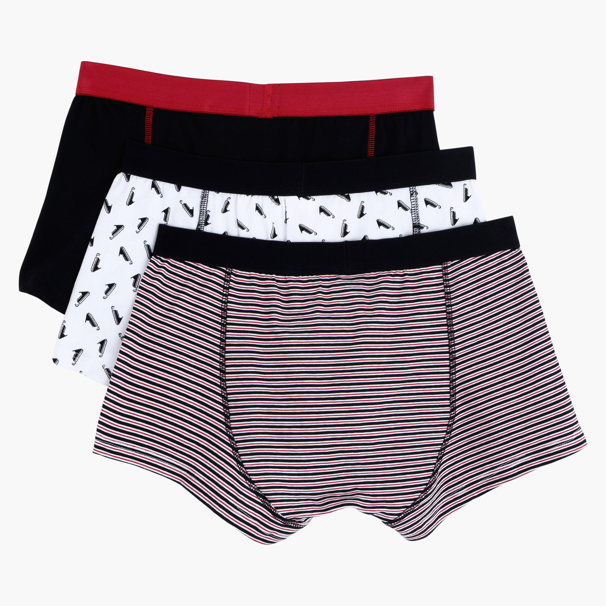 Boxers with Elasticised Waistband - Set of 3-men-clothing-innerwear-underwear-image-2